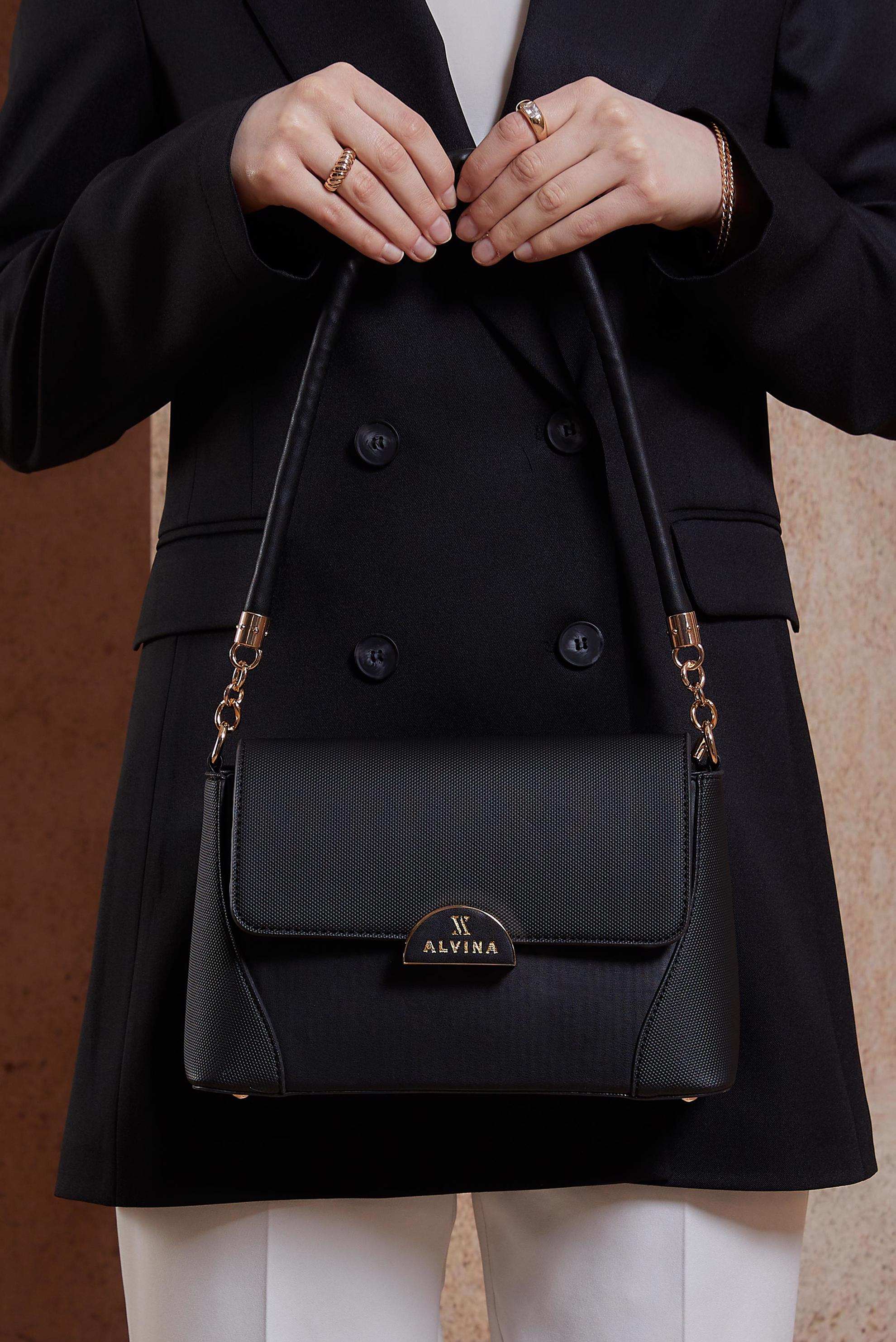 Tesettür giyim SİYAH ALVİNA ÇANTA 2026