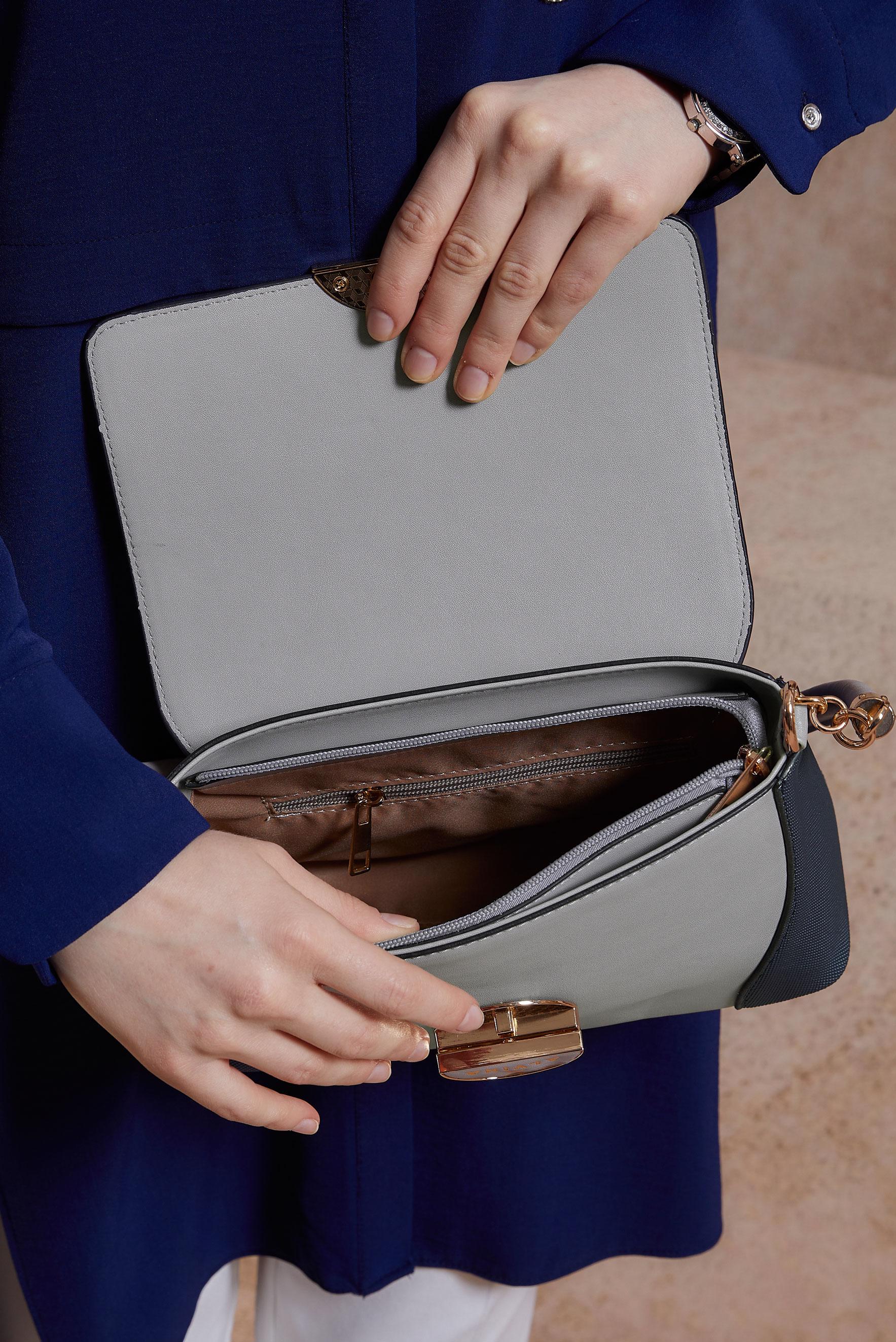 Tesettür giyim LACİVERT ALVİNA ÇANTA 2026