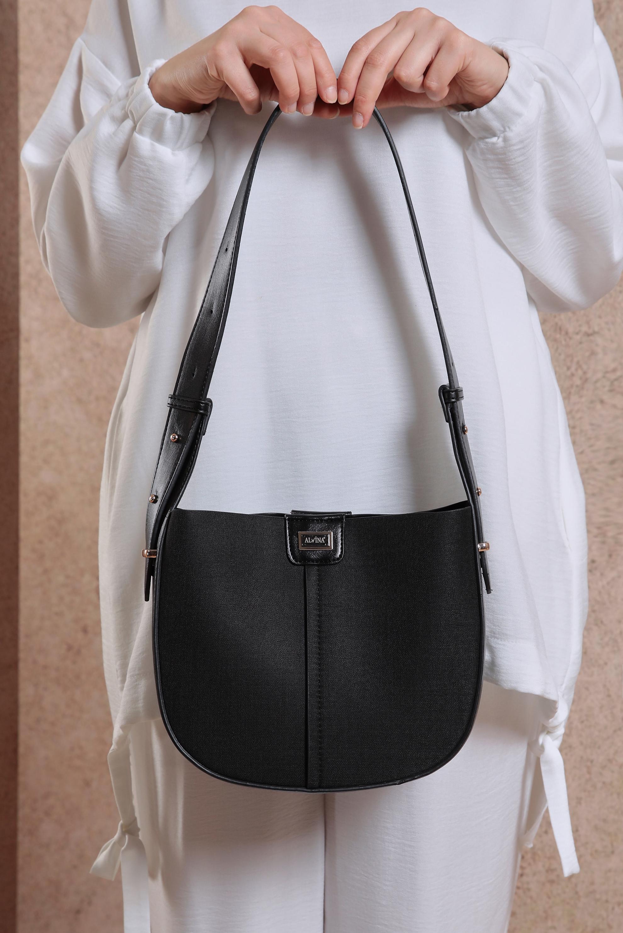 Tesettür giyim SİYAH ALVİNA ÇANTA 2045