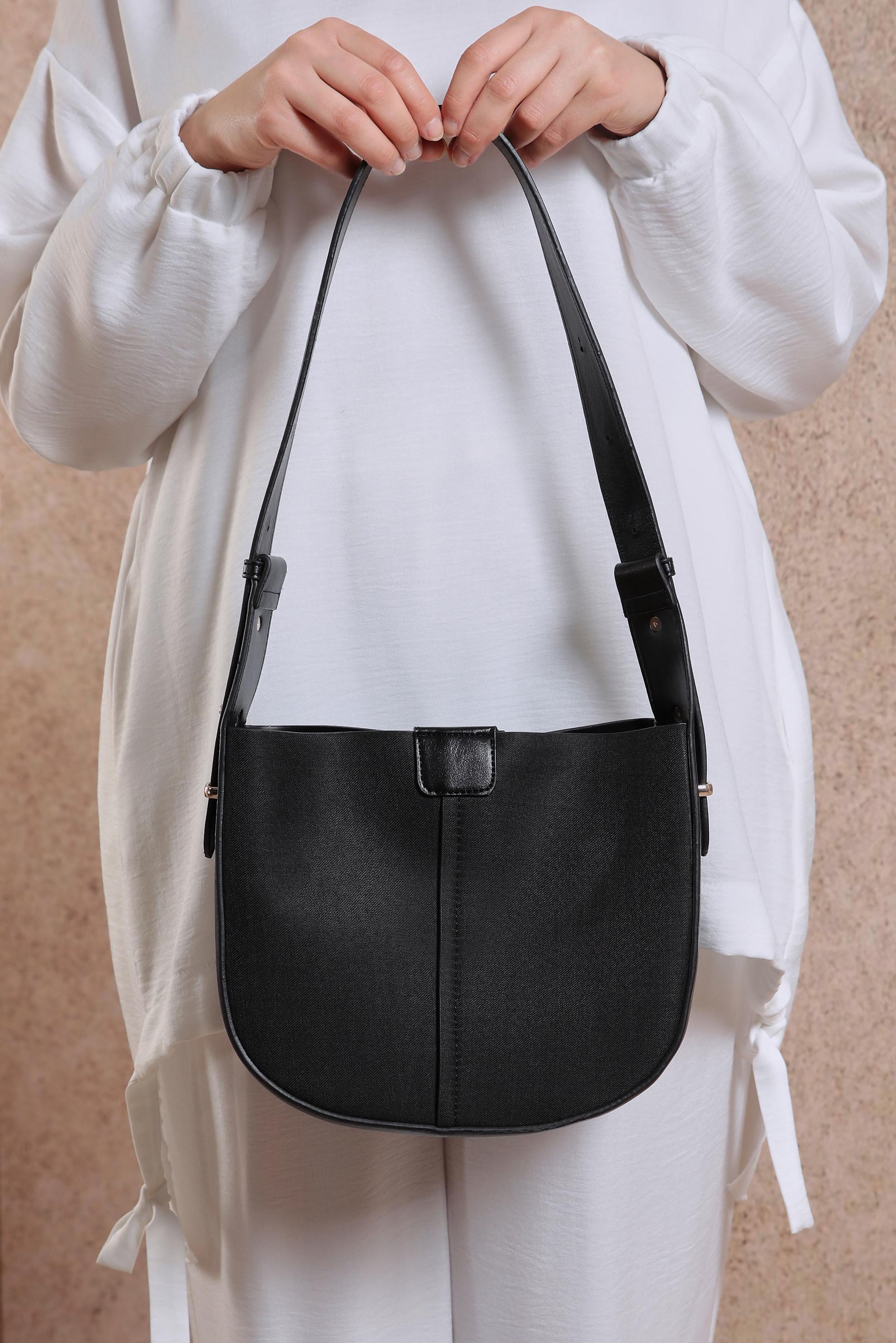 Tesettür giyim SİYAH ALVİNA ÇANTA 2045