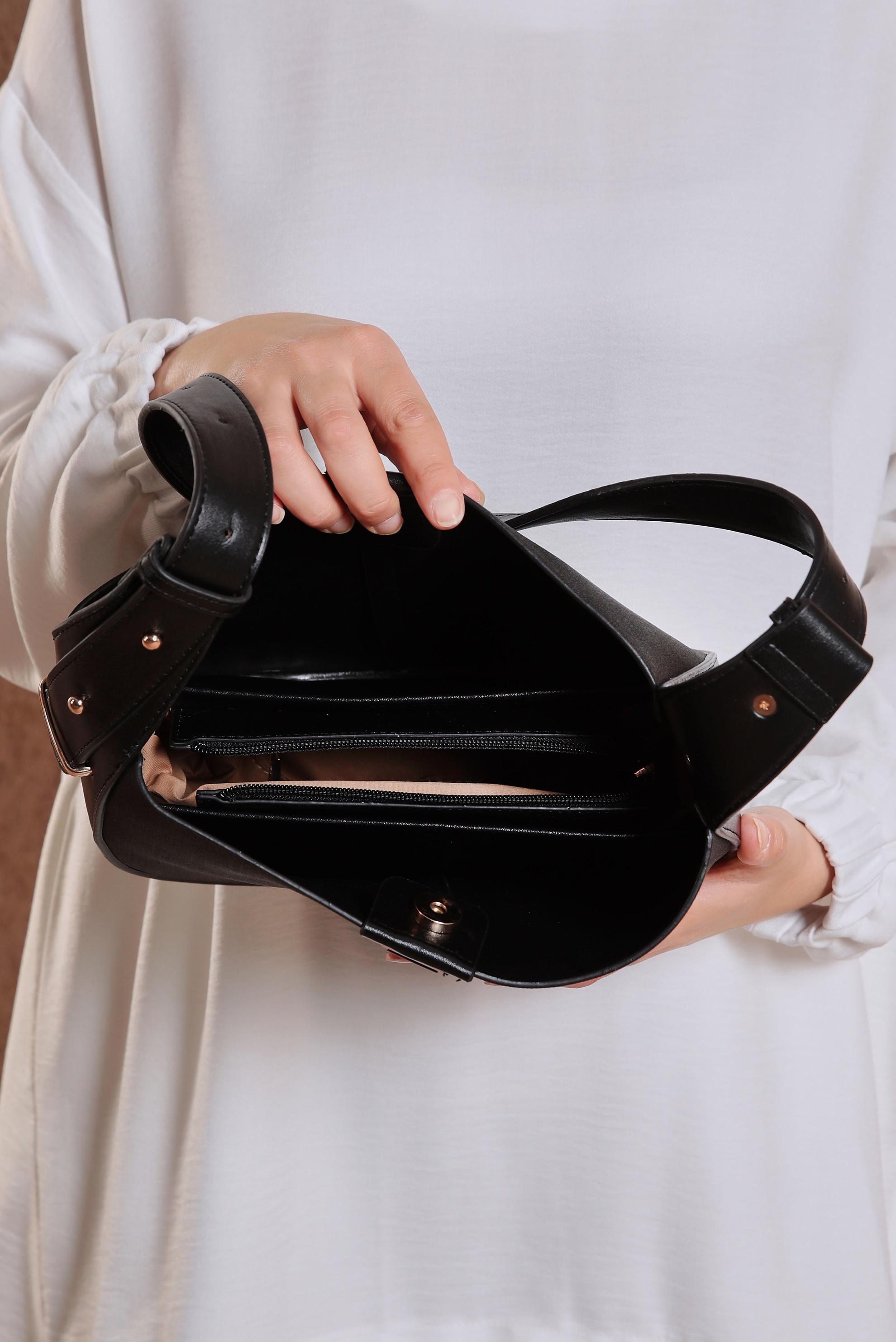 Tesettür giyim SİYAH ALVİNA ÇANTA 2045