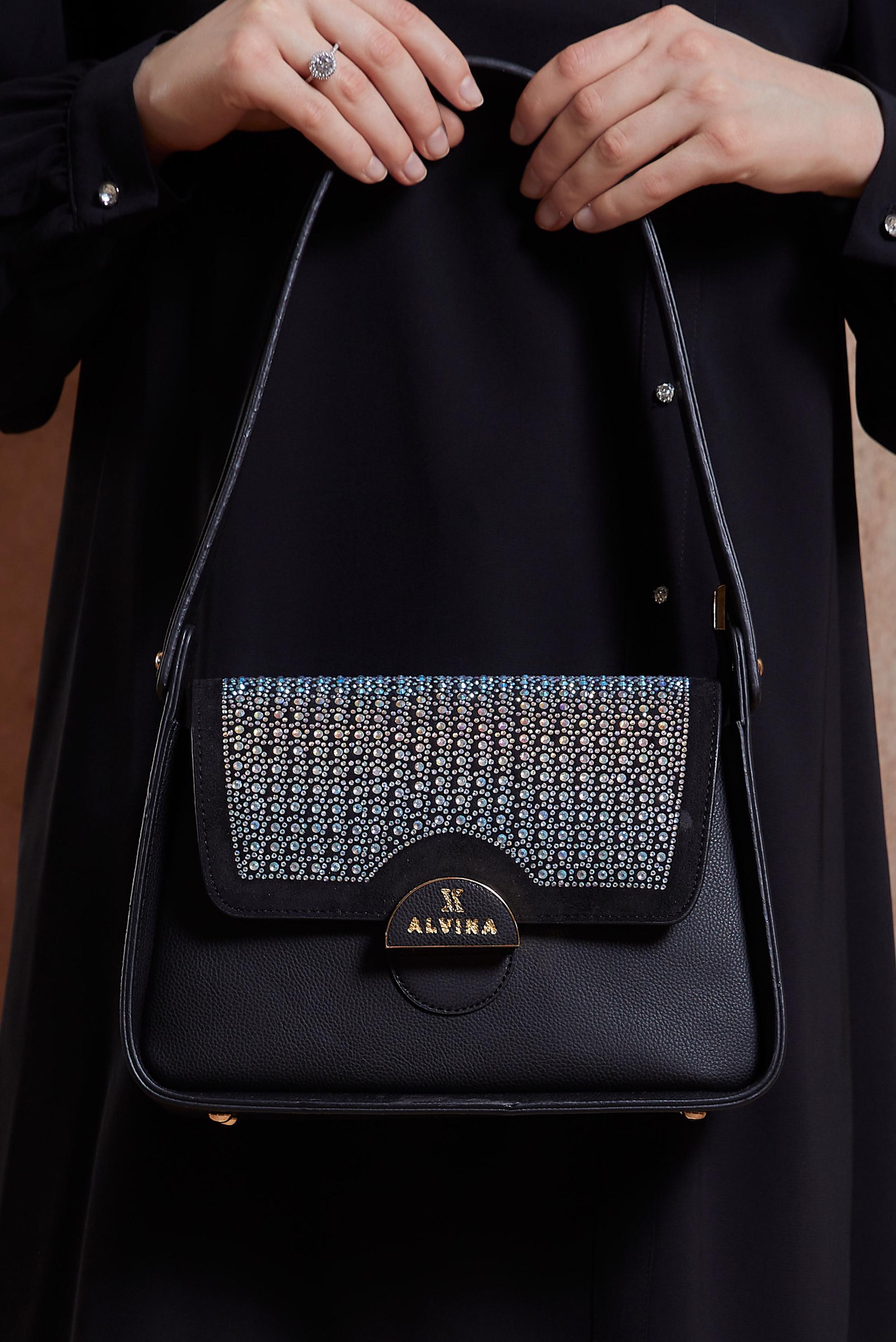 Tesettür giyim SİYAH ALVİNA ÇANTA 2049