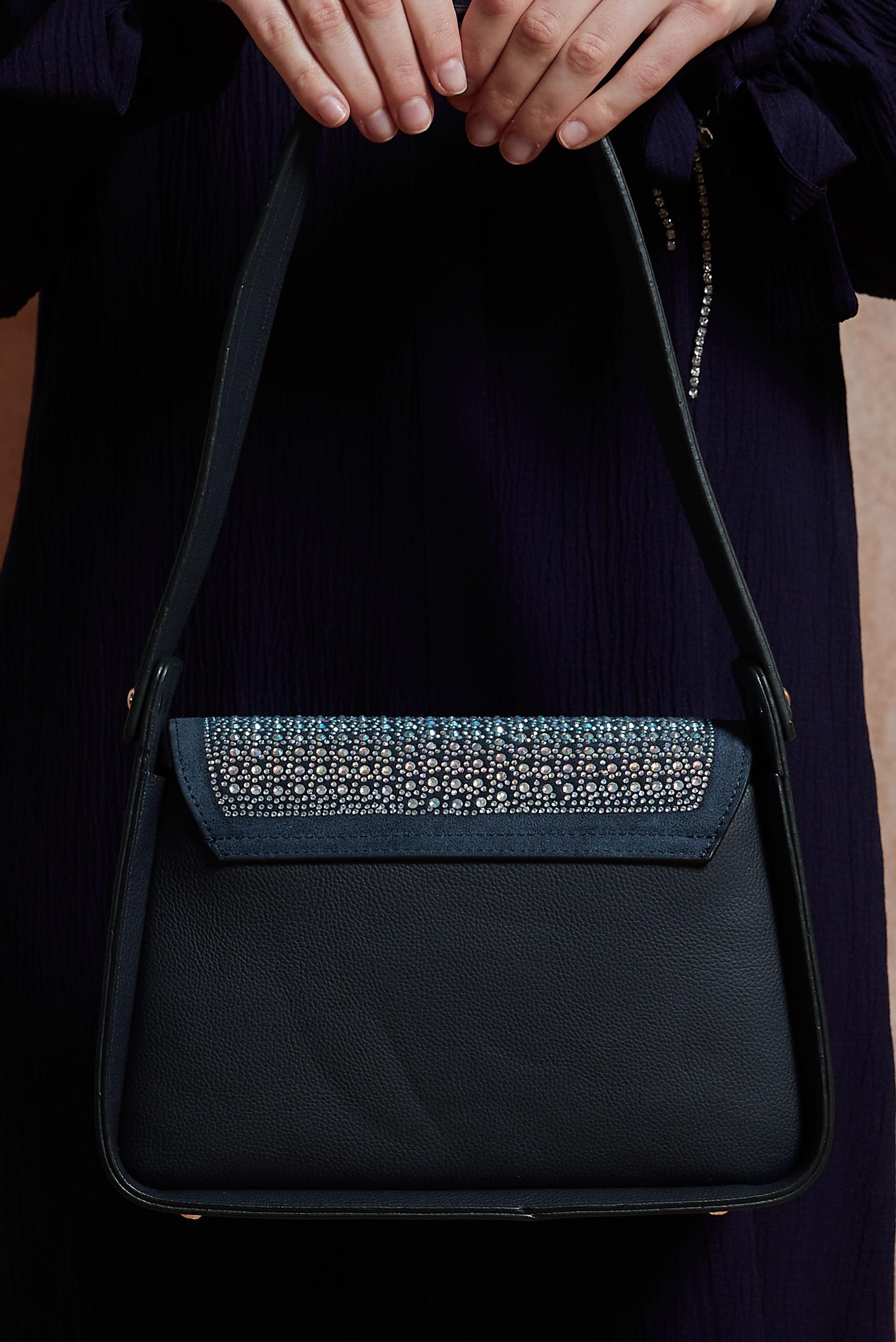 Tesettür giyim LACİVERT ALVİNA ÇANTA 2049