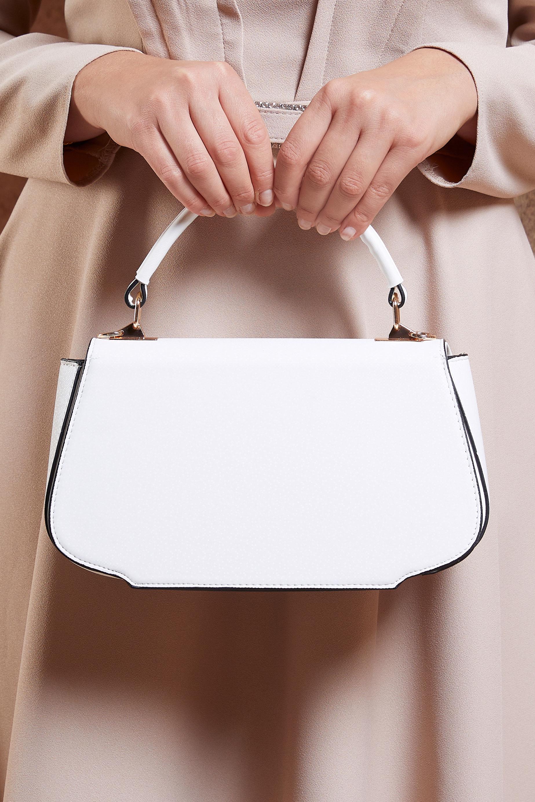 Tesettür giyim BEYAZ ALVİNA ÇANTA 2057