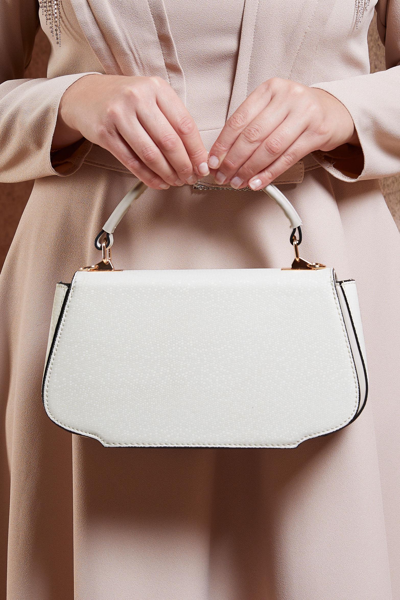 Tesettür giyim BEYAZ ALVİNA ÇANTA 2057