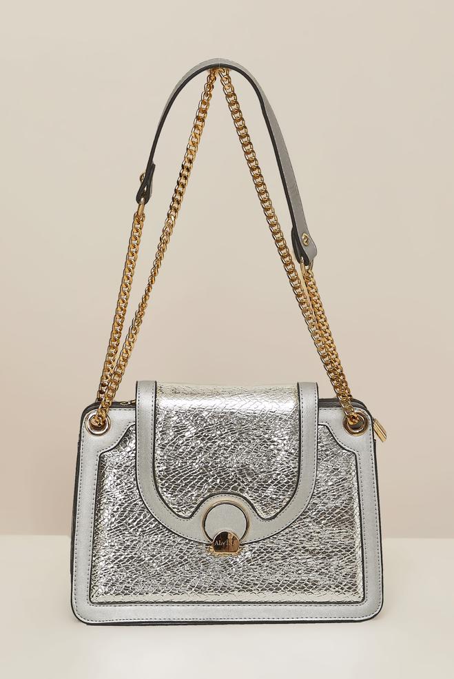 Vêtements hijab ARGENT ALVINA SAC À BANDOULIÈRE EN CHAÎNE 2060 - ALVİNA