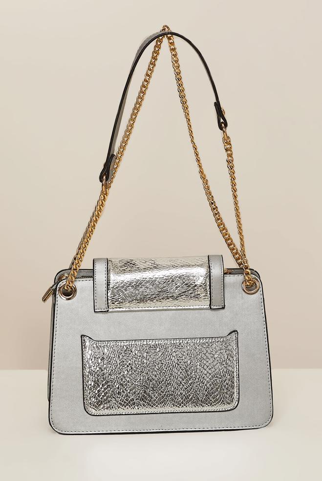 Vêtements hijab ARGENT ALVINA SAC À BANDOULIÈRE EN CHAÎNE 2060 - ALVİNA