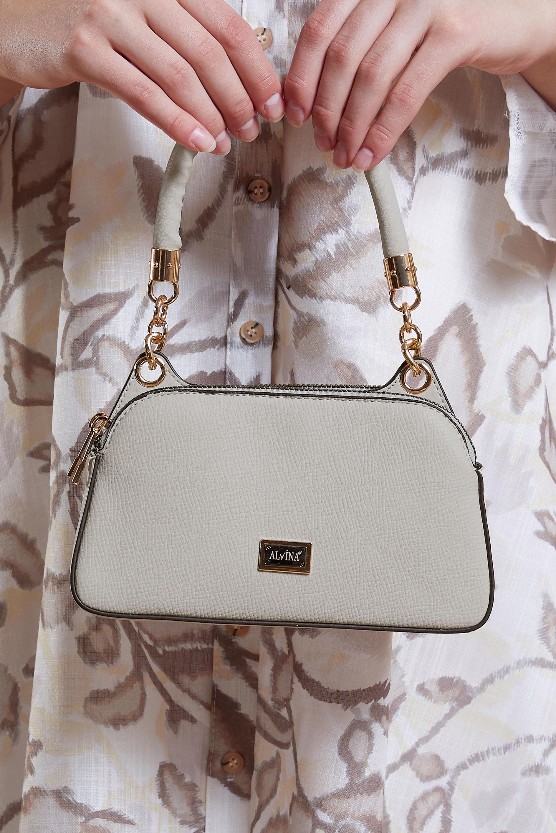 Tesettür giyim BEYAZ ALVİNA ÇANTA 2066