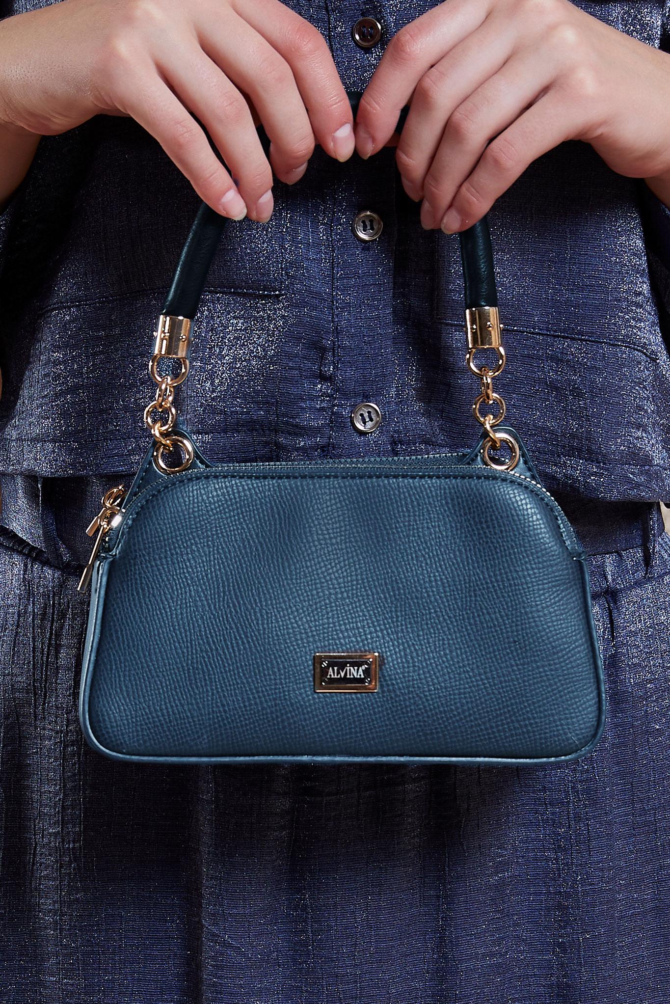 Tesettür giyim LACİVERT ALVİNA ÇANTA 2066