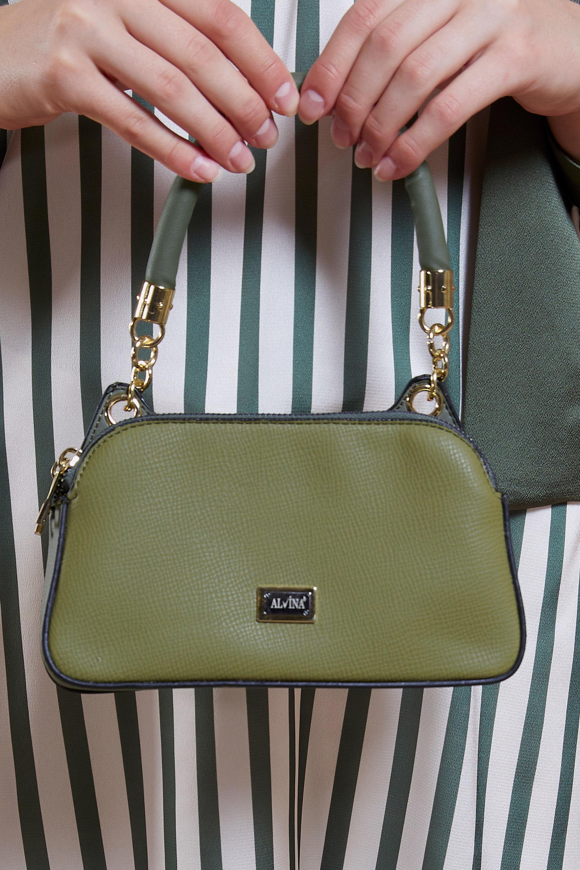 Tesettür giyim YEŞİL ALVİNA ÇANTA 2066