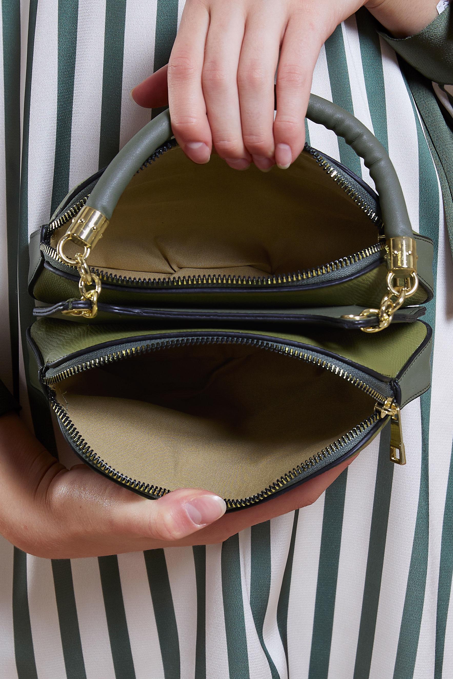 Tesettür giyim YEŞİL ALVİNA ÇANTA 2066