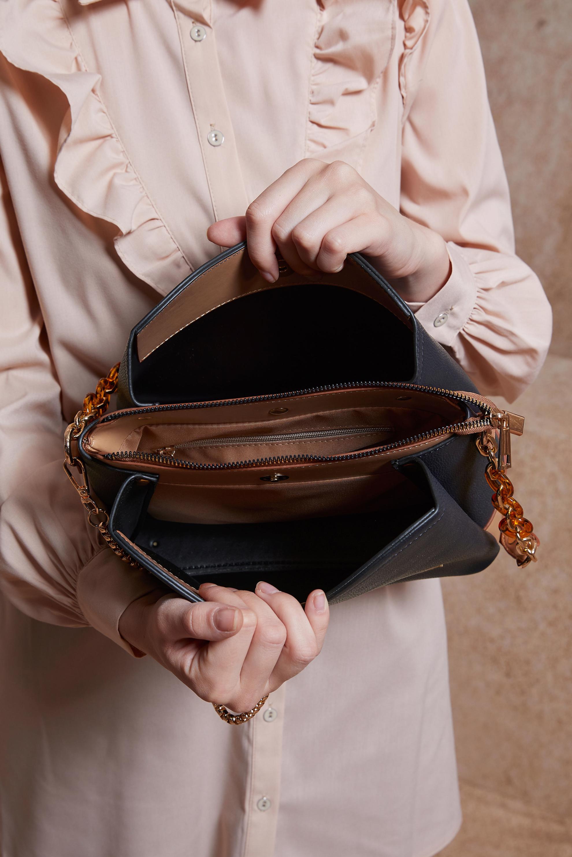 Tesettür giyim LACİVERT ALVİNA ÇANTA 2073