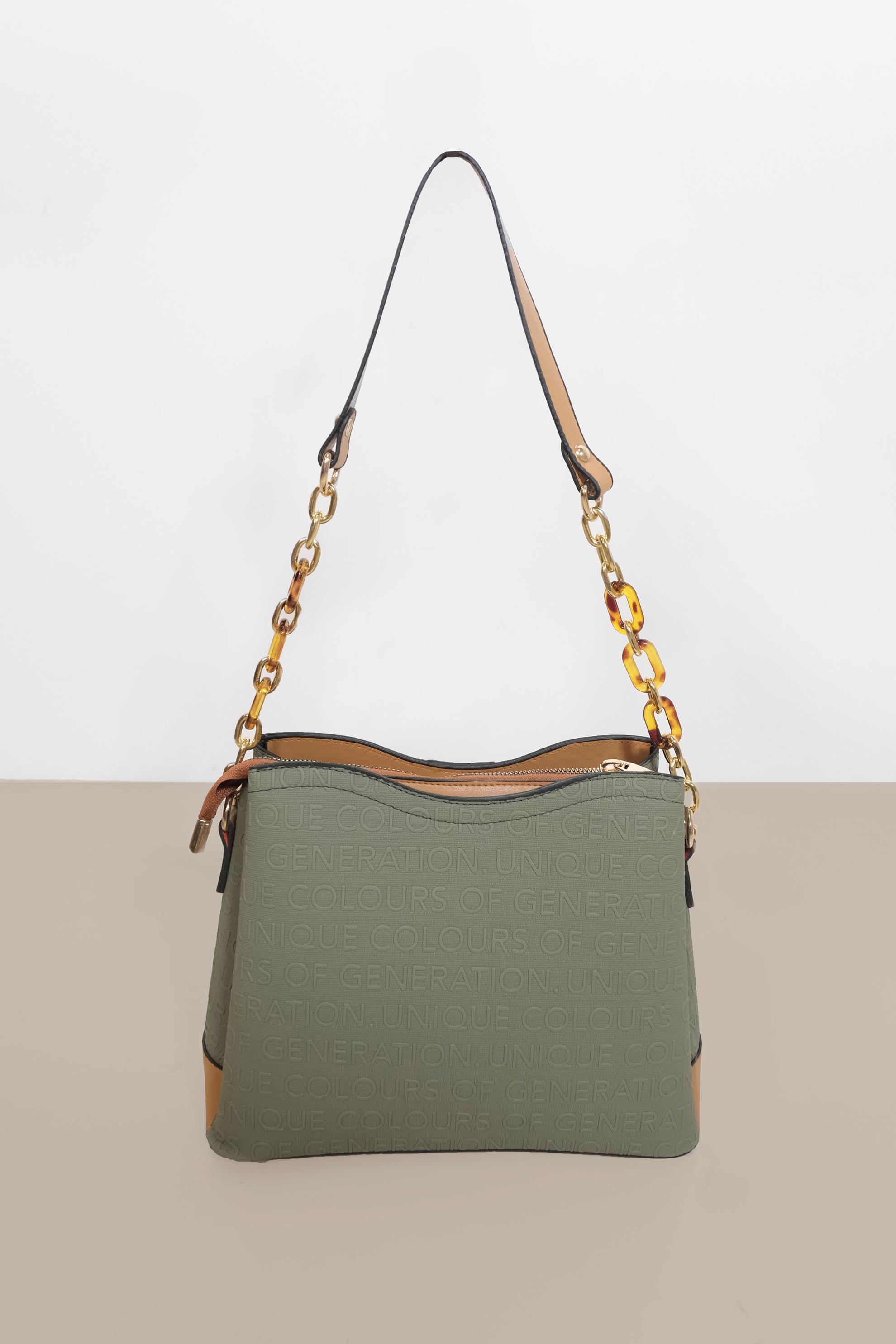 Tesettür giyim YEŞİL ALVİNA ÇANTA 2073