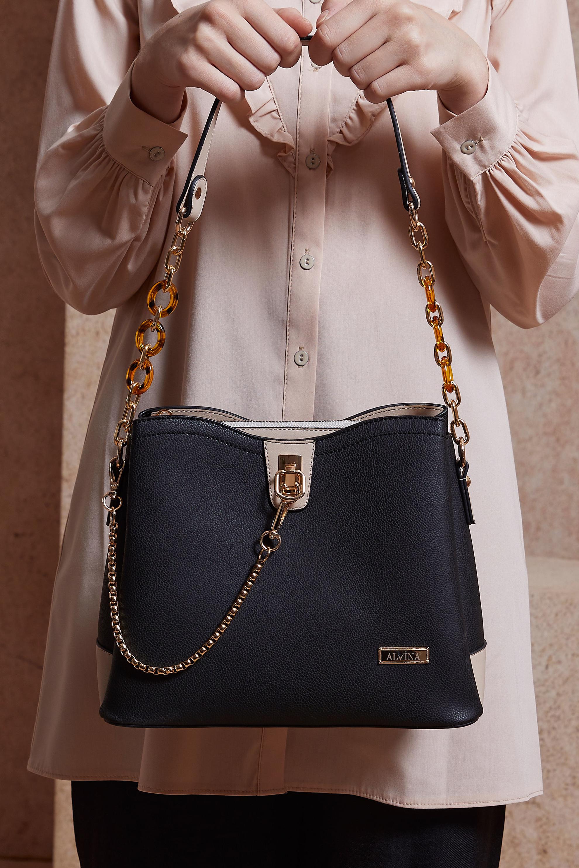 Tesettür giyim SİYAH ALVİNA ÇANTA 2073