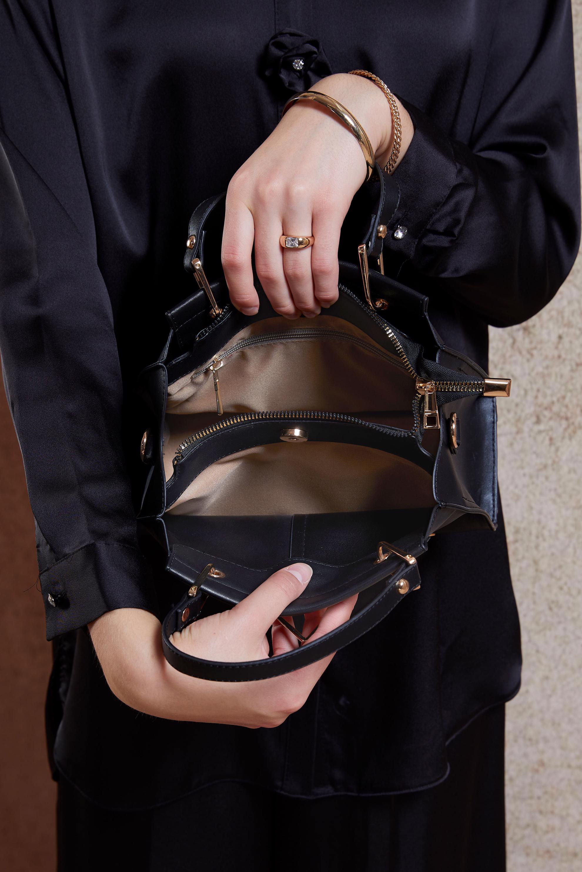 Tesettür giyim SİYAH ALVİNA ÇANTA 2079