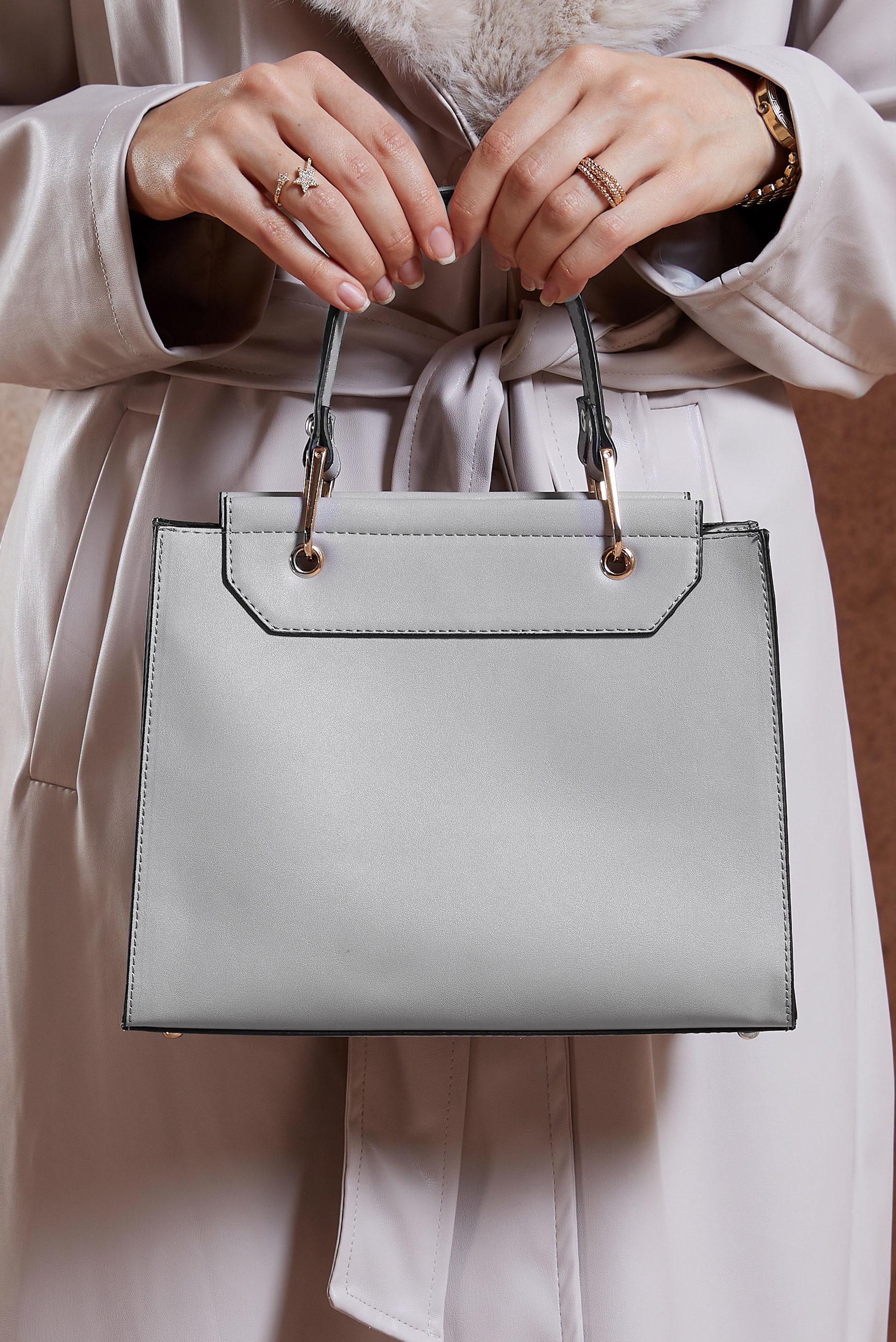 Tesettür giyim GRİ ALVİNA ÇANTA 2079