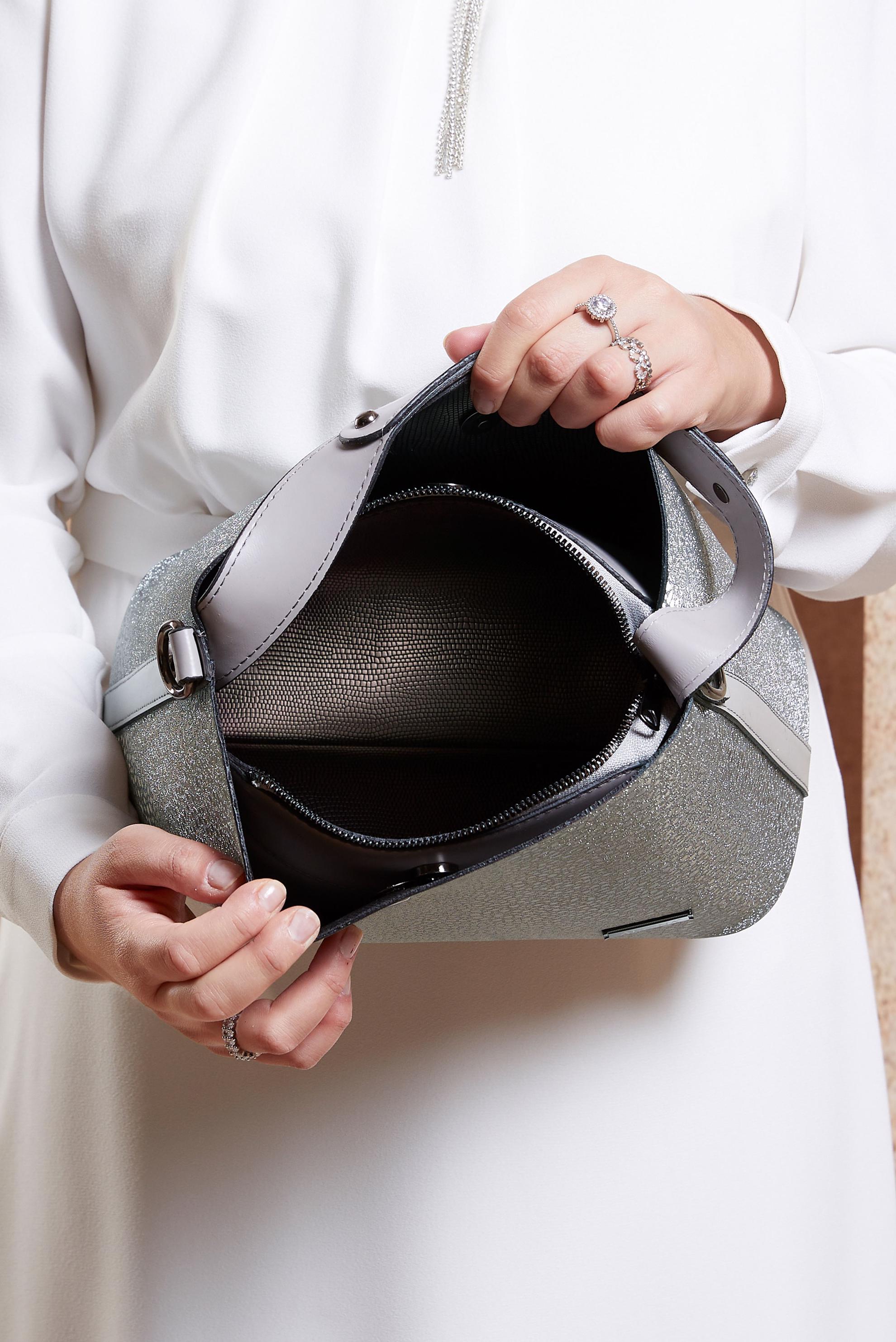 Tesettür giyim BEJ ALVİNA ÇANTA 2201