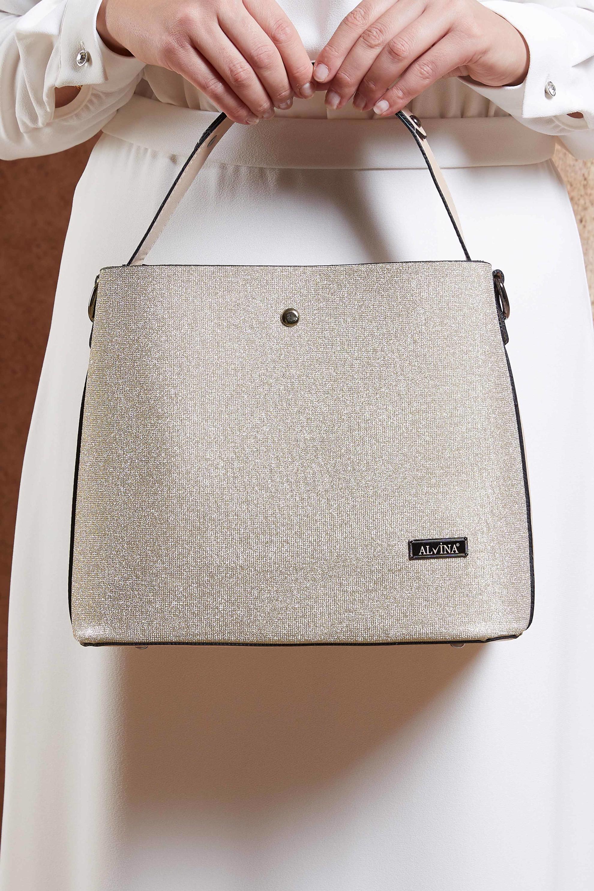 Tesettür giyim ALTIN ALVİNA ÇANTA 2202