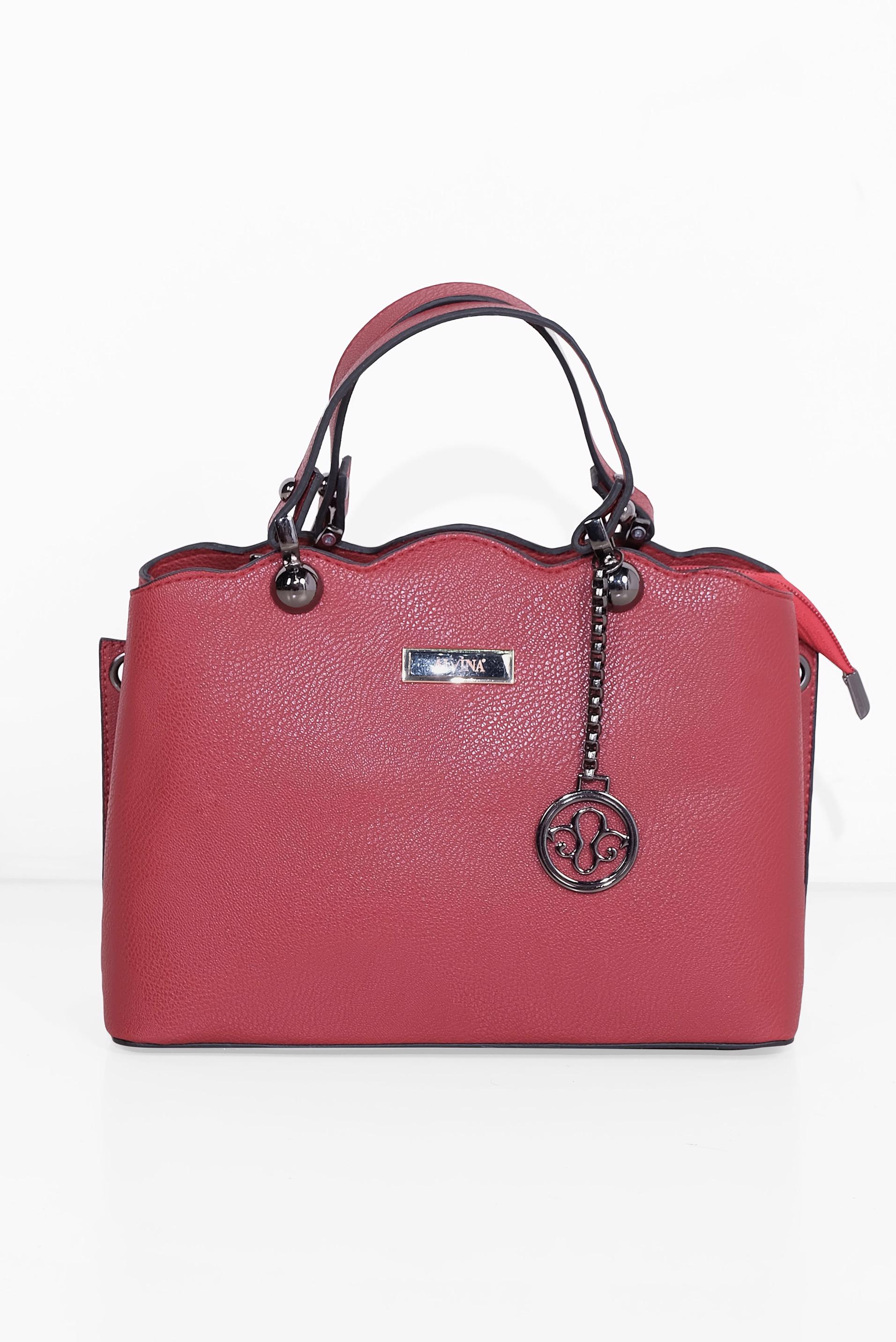 Tesettür giyim KIRMIZI ALVİNA ÇANTA 6032