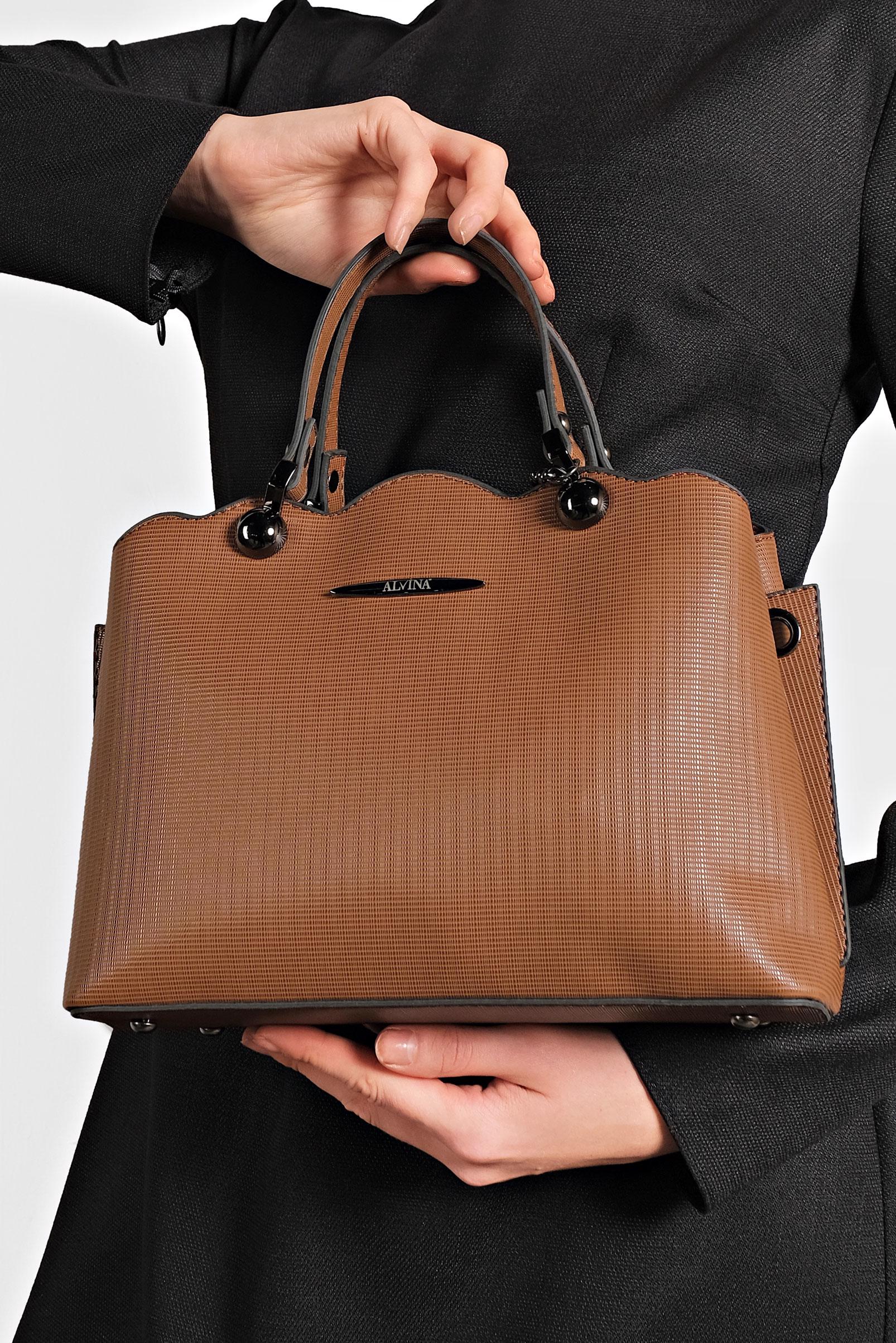 Tesettür giyim TABA ALVİNA ÇANTA 6032