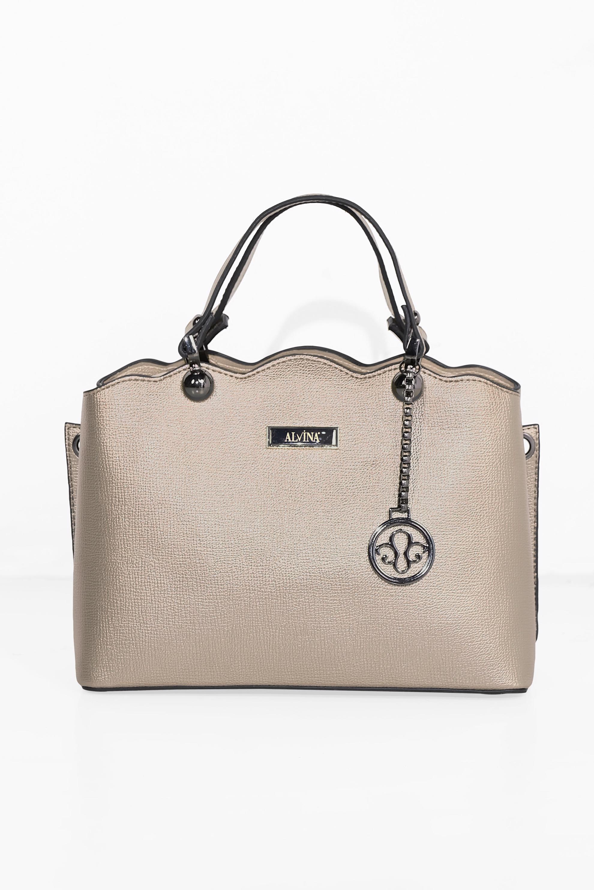 Tesettür giyim VİZON ALVİNA ÇANTA 6032