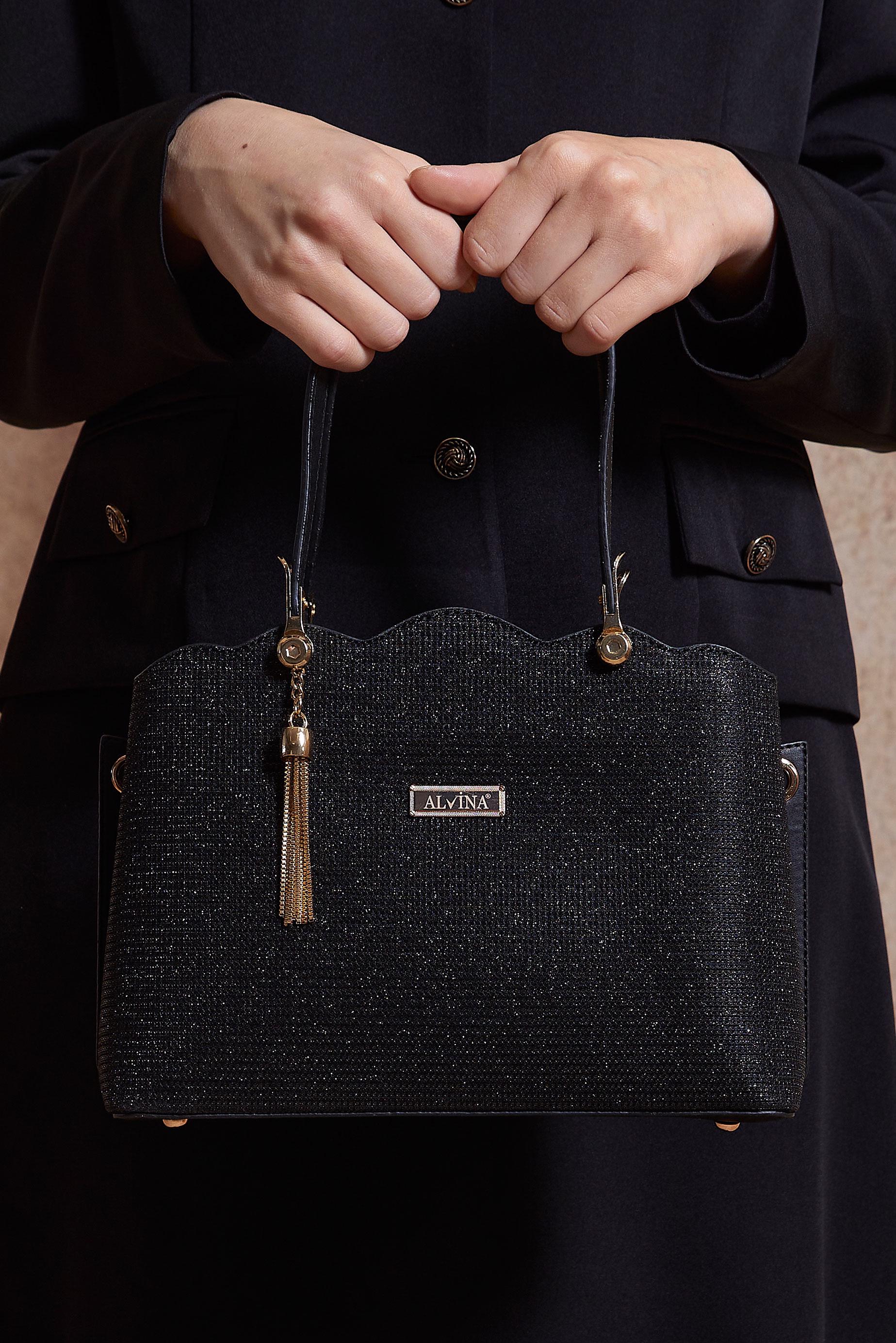 Tesettür giyim SİYAH ALVİNA ÇANTA 6032