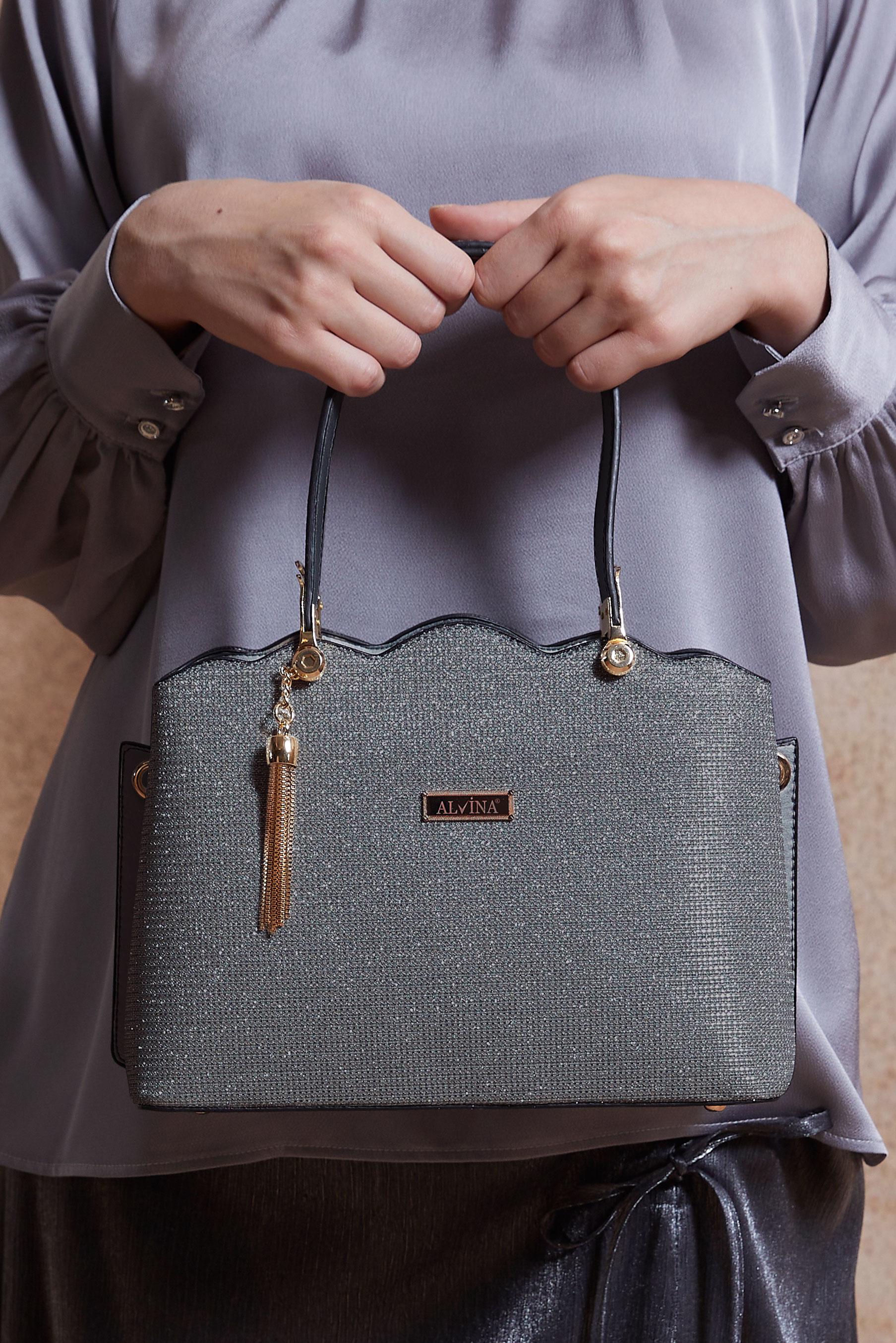 Tesettür giyim BAKIR / BRONZ ALVİNA ÇANTA 6032