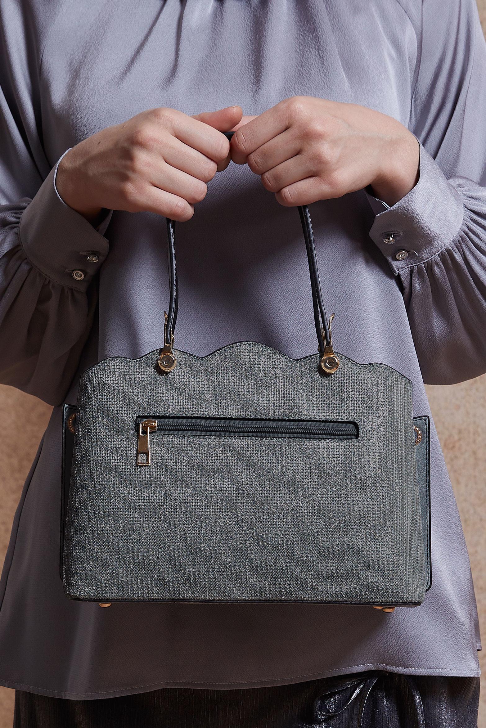 Tesettür giyim BAKIR / BRONZ ALVİNA ÇANTA 6032