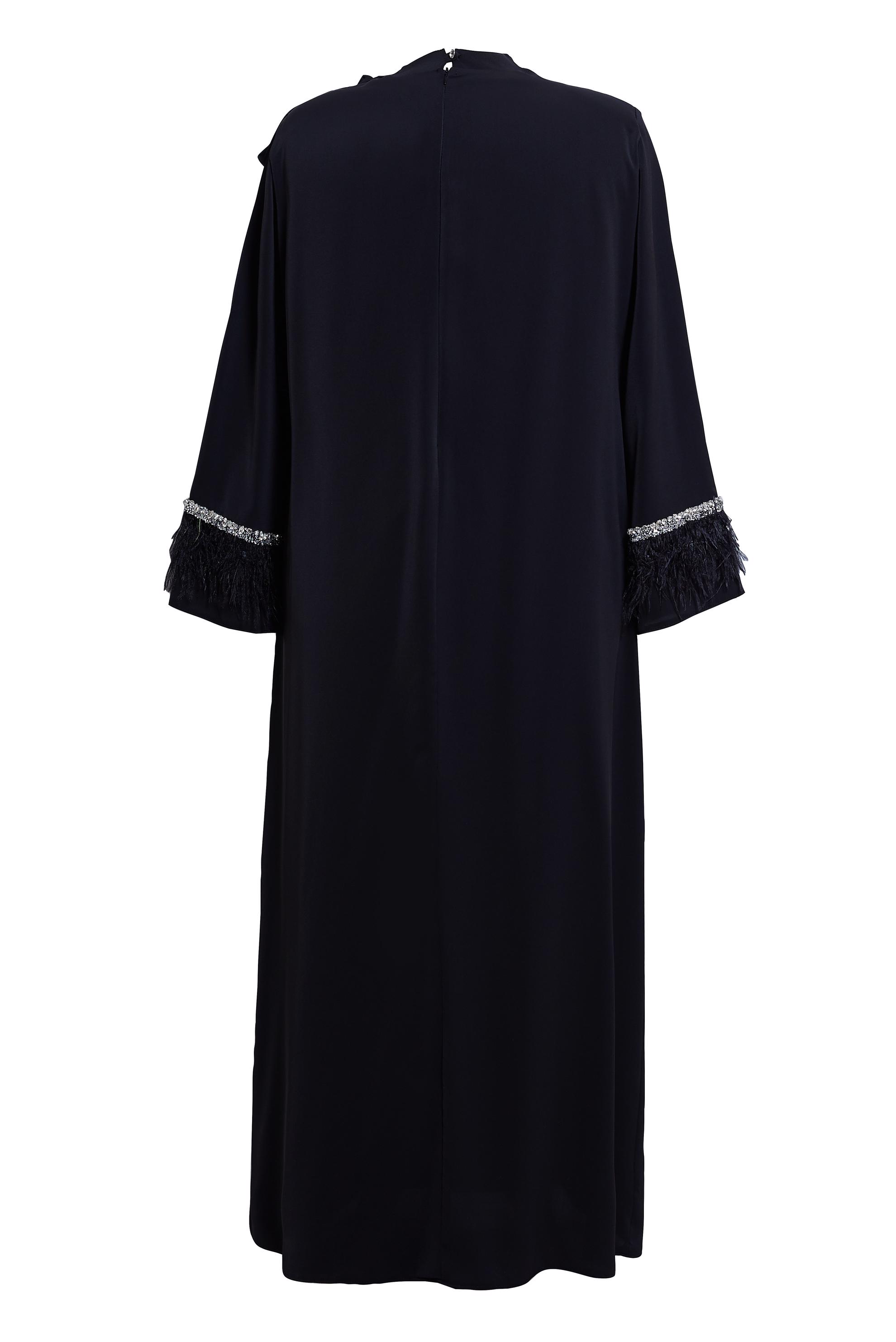 Vêtements hijab NOIR ROBE GRANDE TAILLE 20501