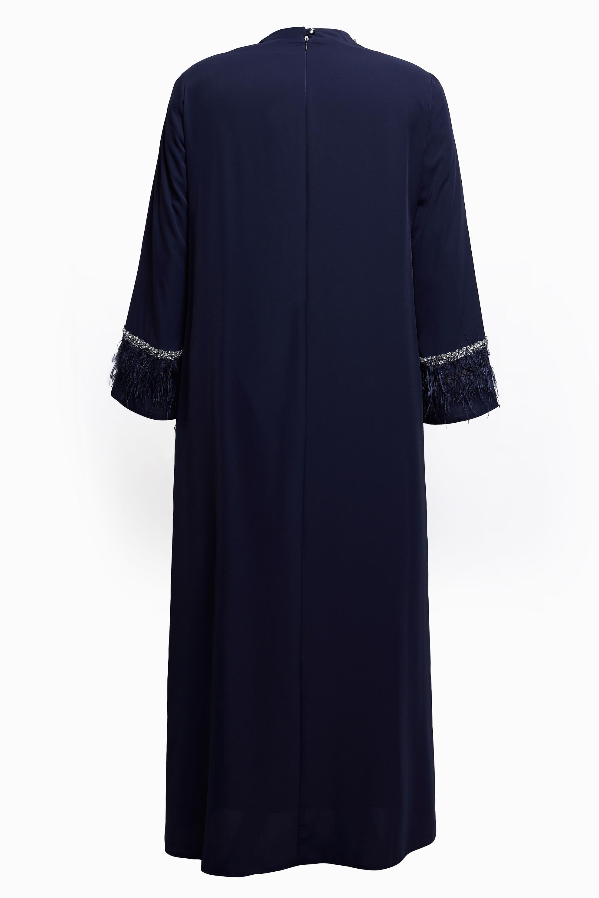 Vêtements hijab BLEU MARINE ROBE GRANDE TAILLE 20501