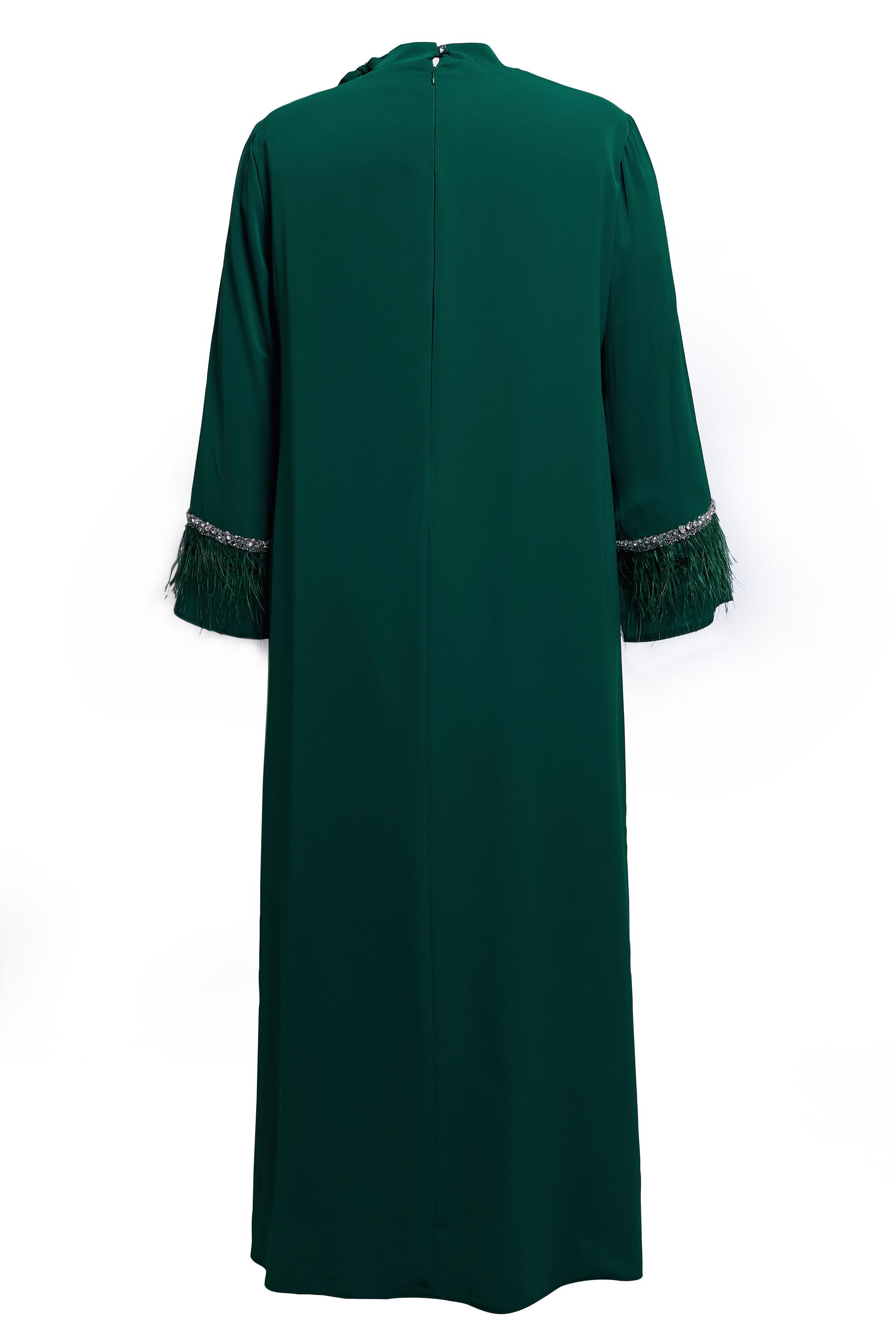 Vêtements hijab VERT ROBE GRANDE TAILLE 20501