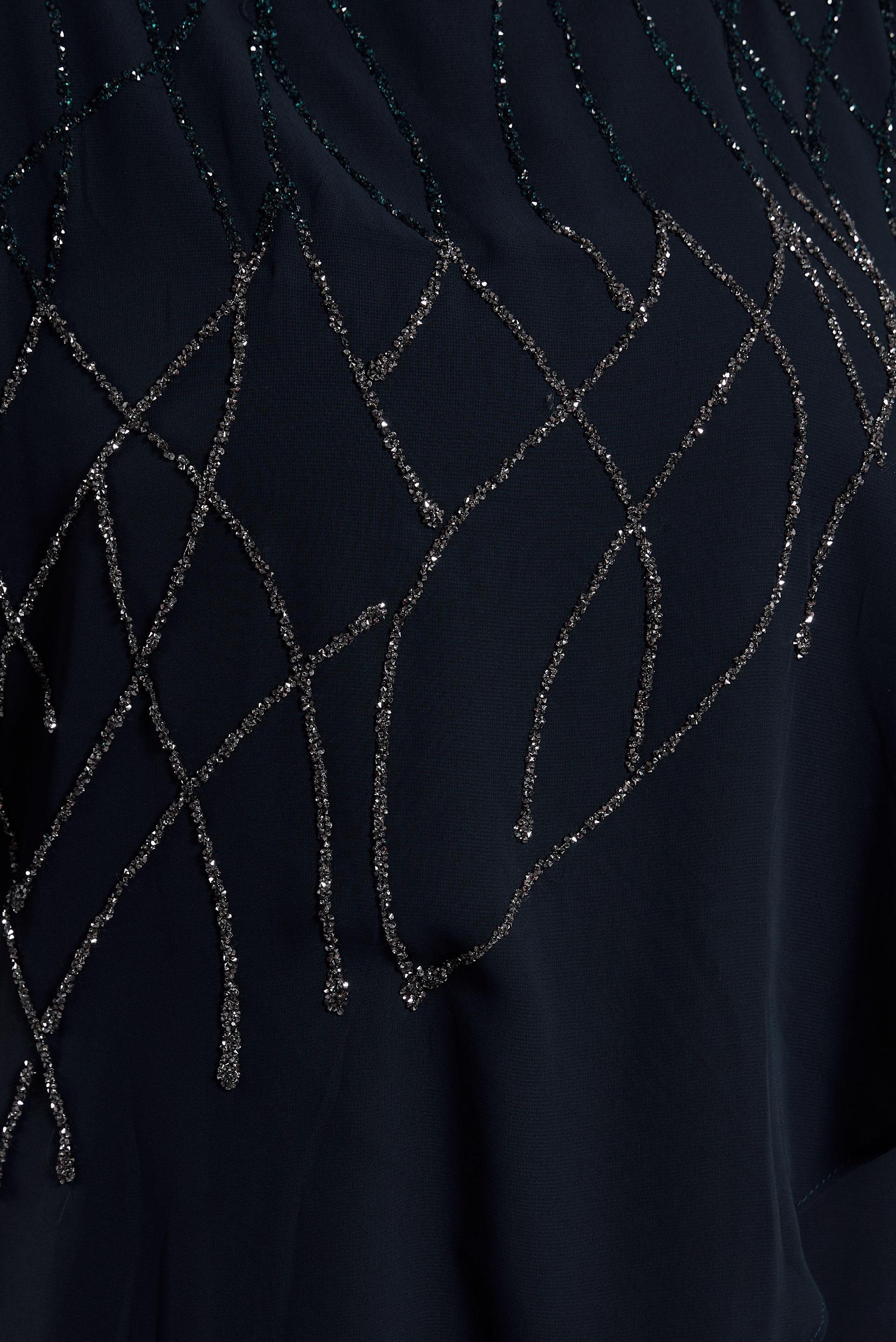 Vêtements hijab BLEU MARINE ROBE GRANDE TAILLE AVEC CAPE EN MOUSSELINE 20506