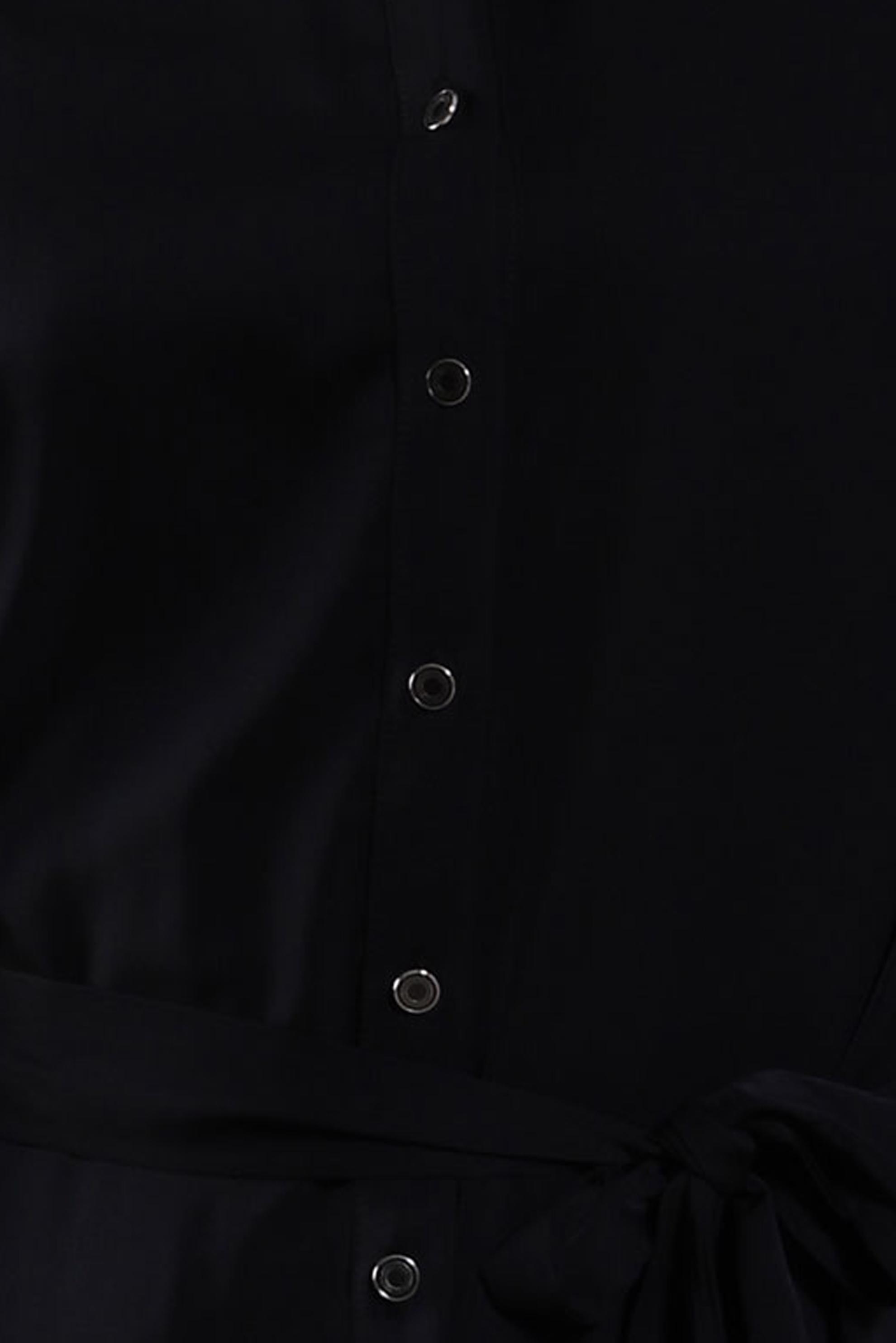 Tesettür giyim SİYAH KUŞAKLI ELBİSE 43949