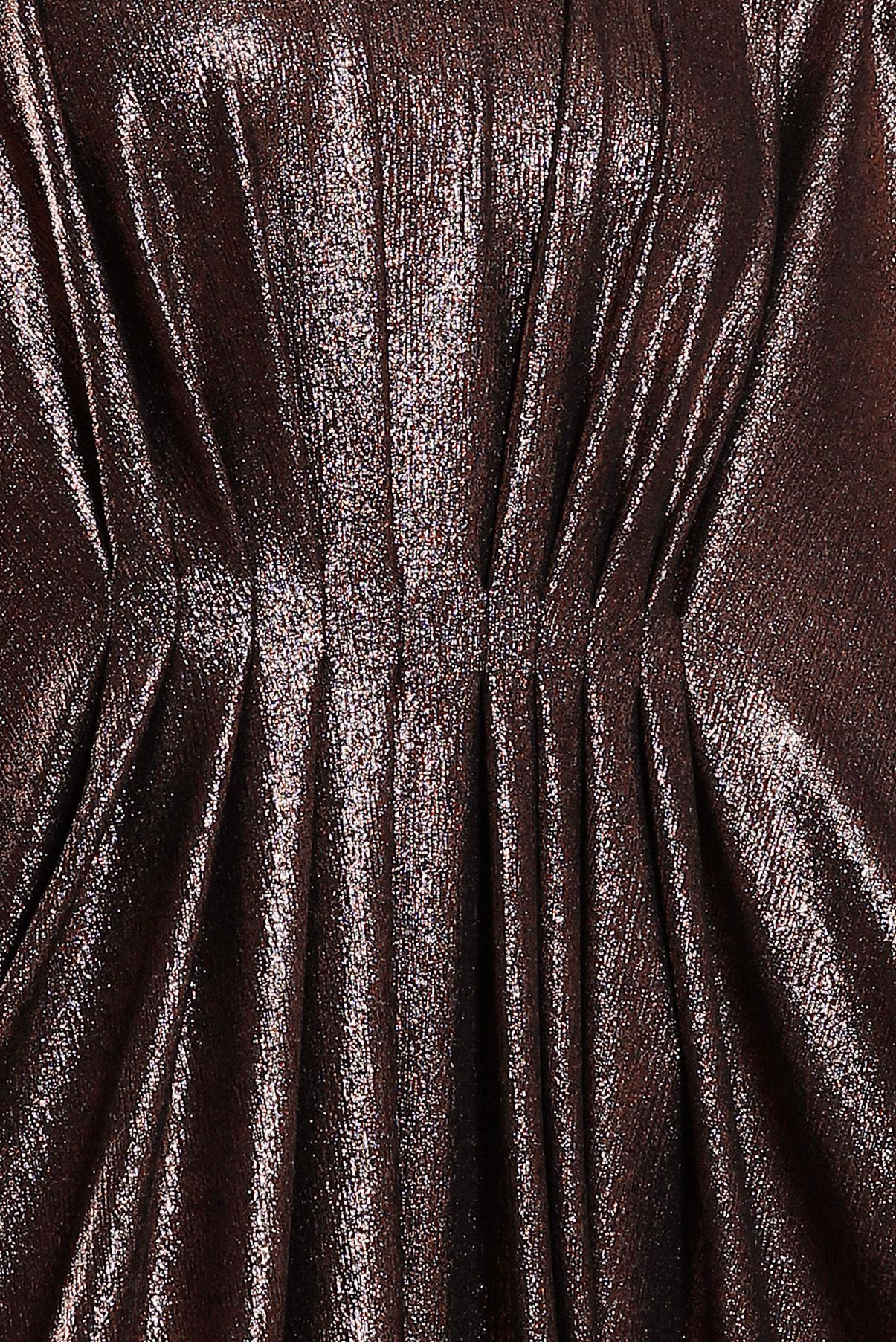 Tesettür giyim SİYAH YARASA KOL BÜZGÜLÜ ELBİSE 44432