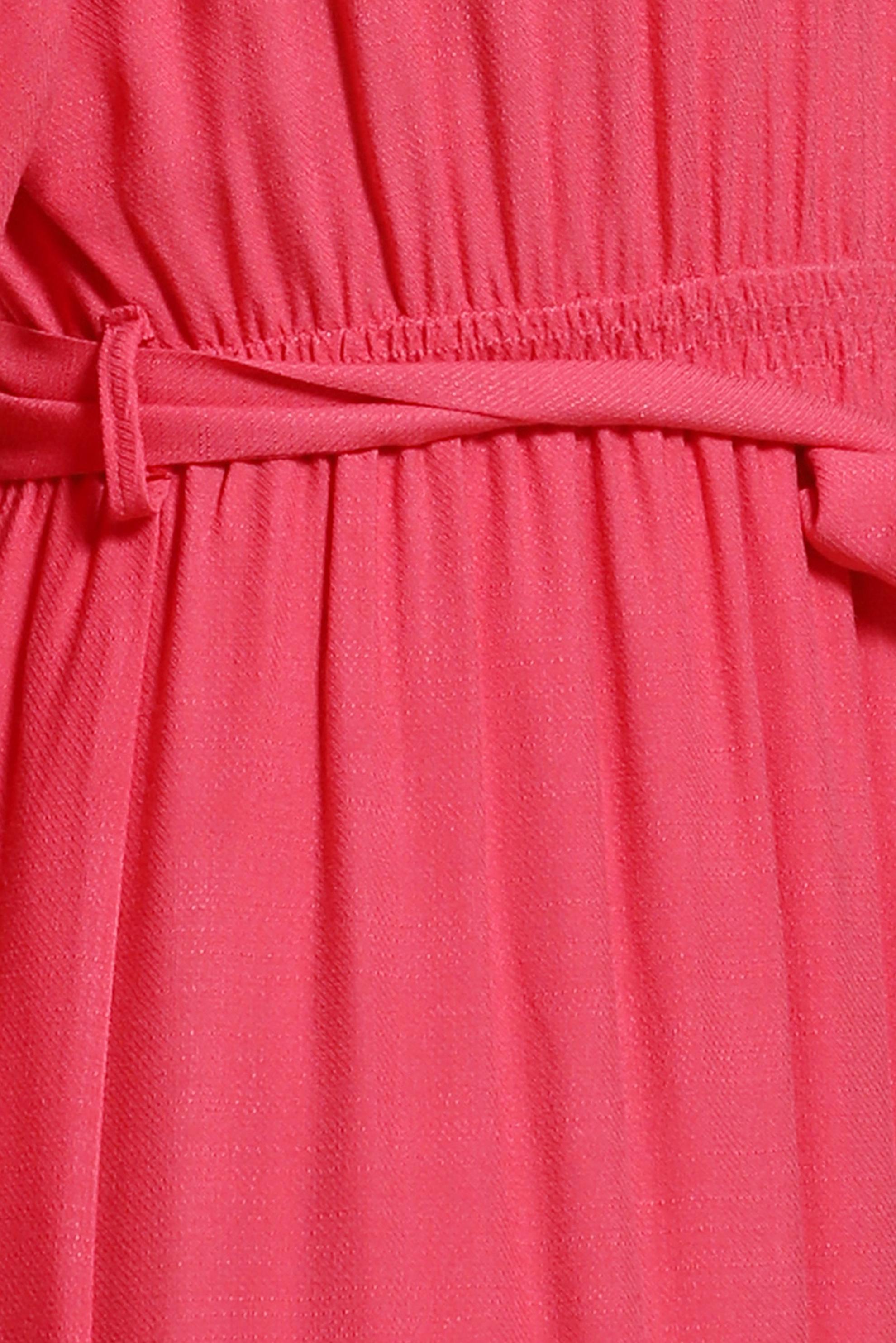 Tesettür giyim MERCAN KUŞAKLI ELBİSE 44439