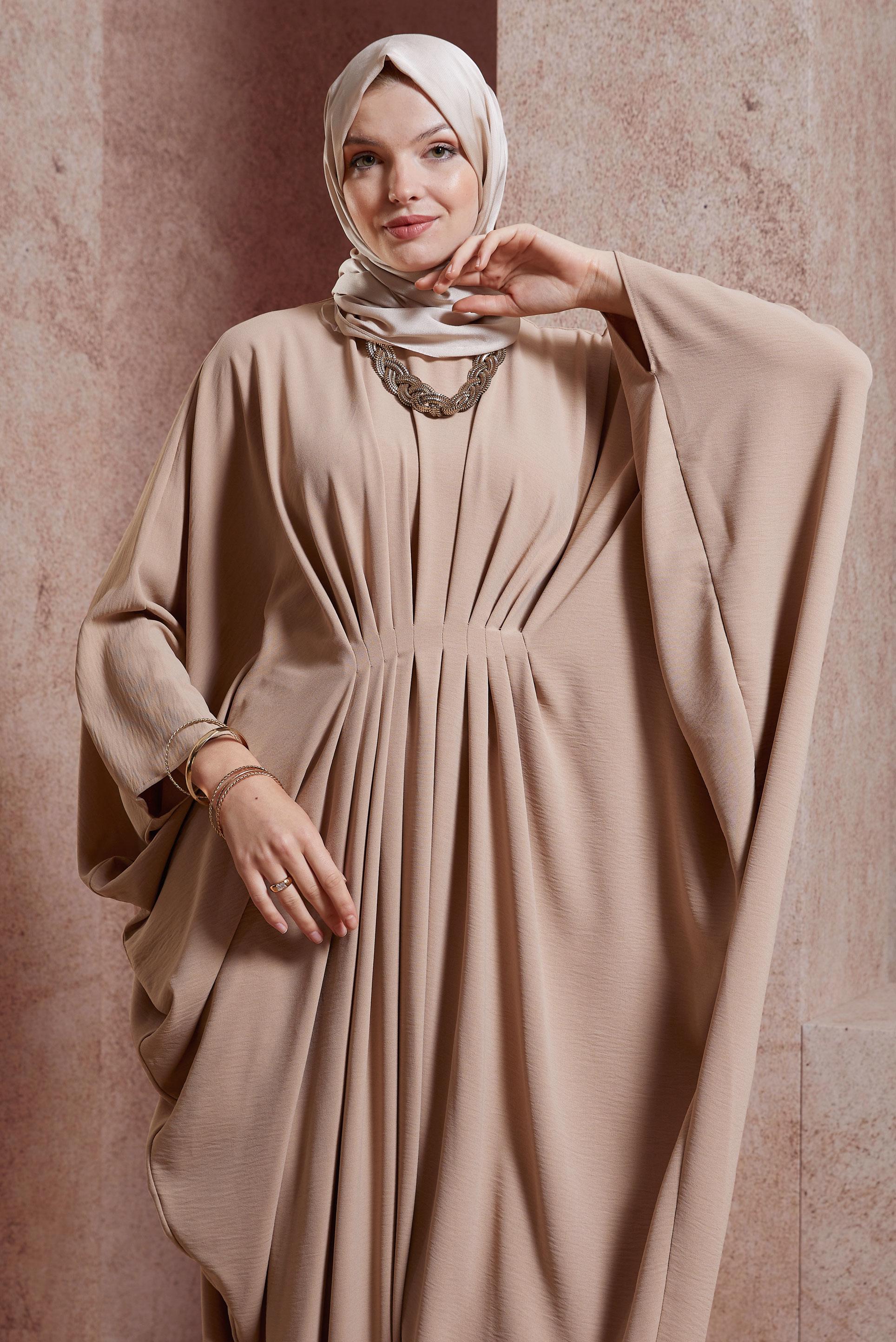 Hijab clothing TABA SMOCKING WAIST DRESS 44465