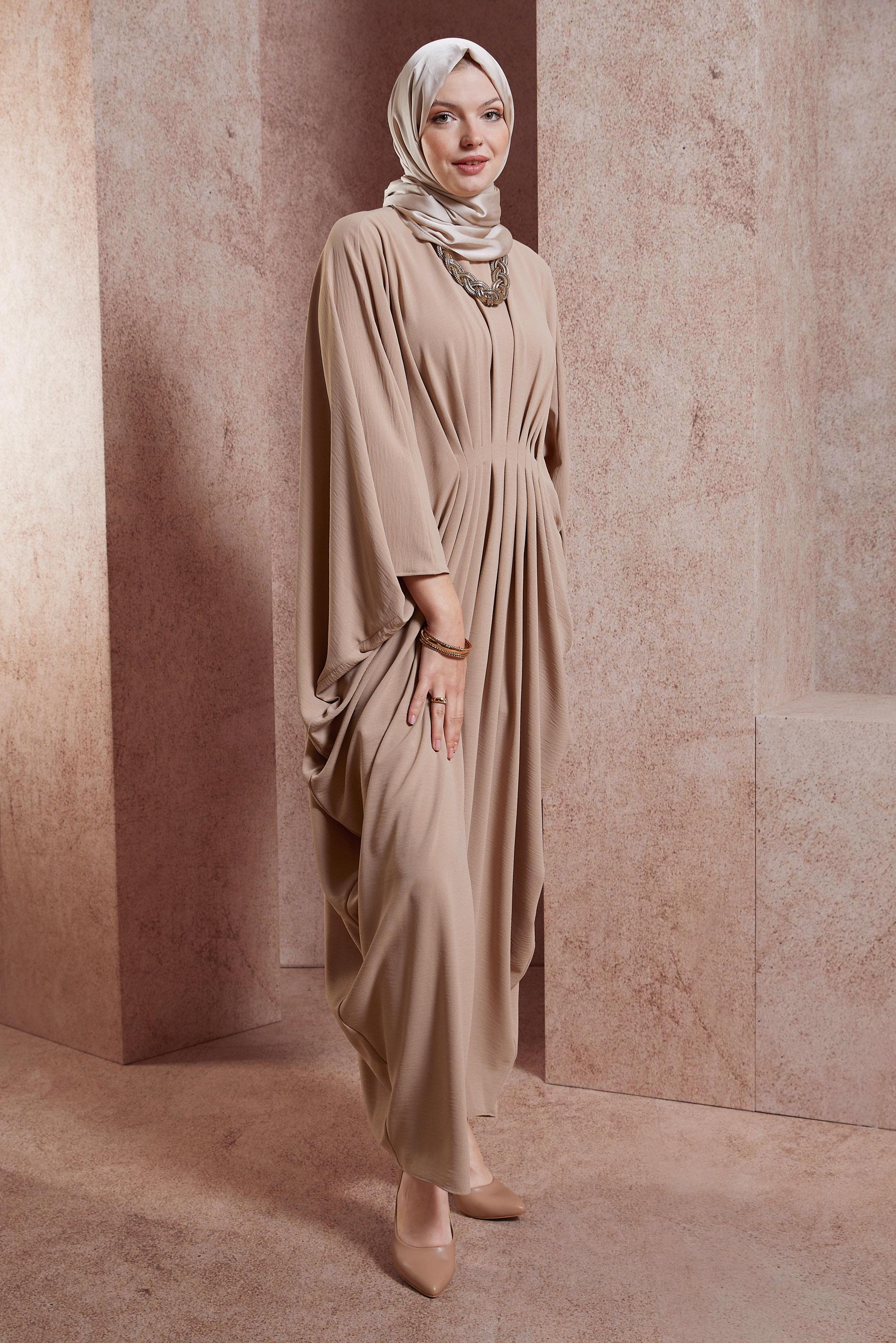 Hijab clothing TABA SMOCKING WAIST DRESS 44465