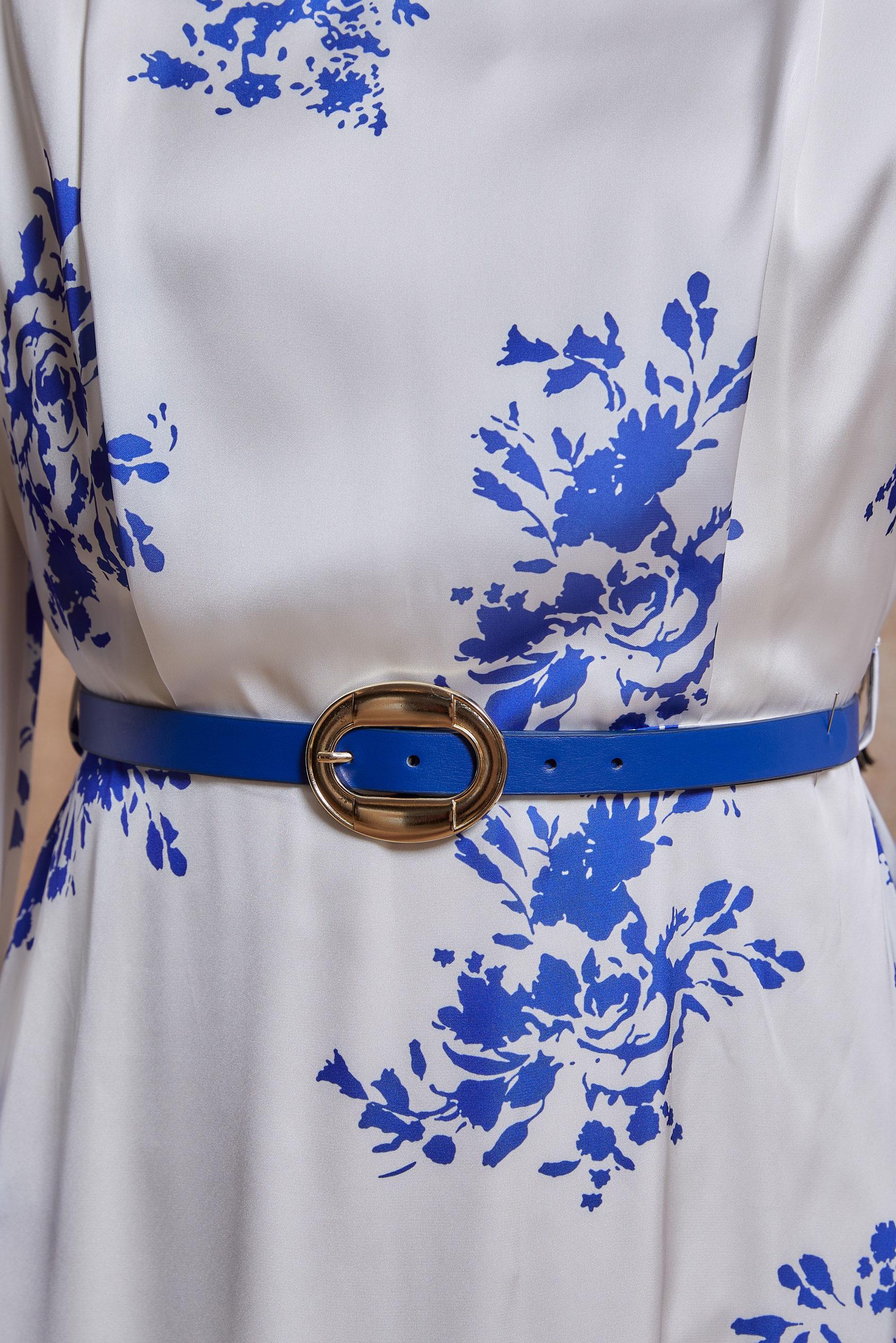 Tesettür giyim BEJ DESENLİ SATEN ELBİSE 44507