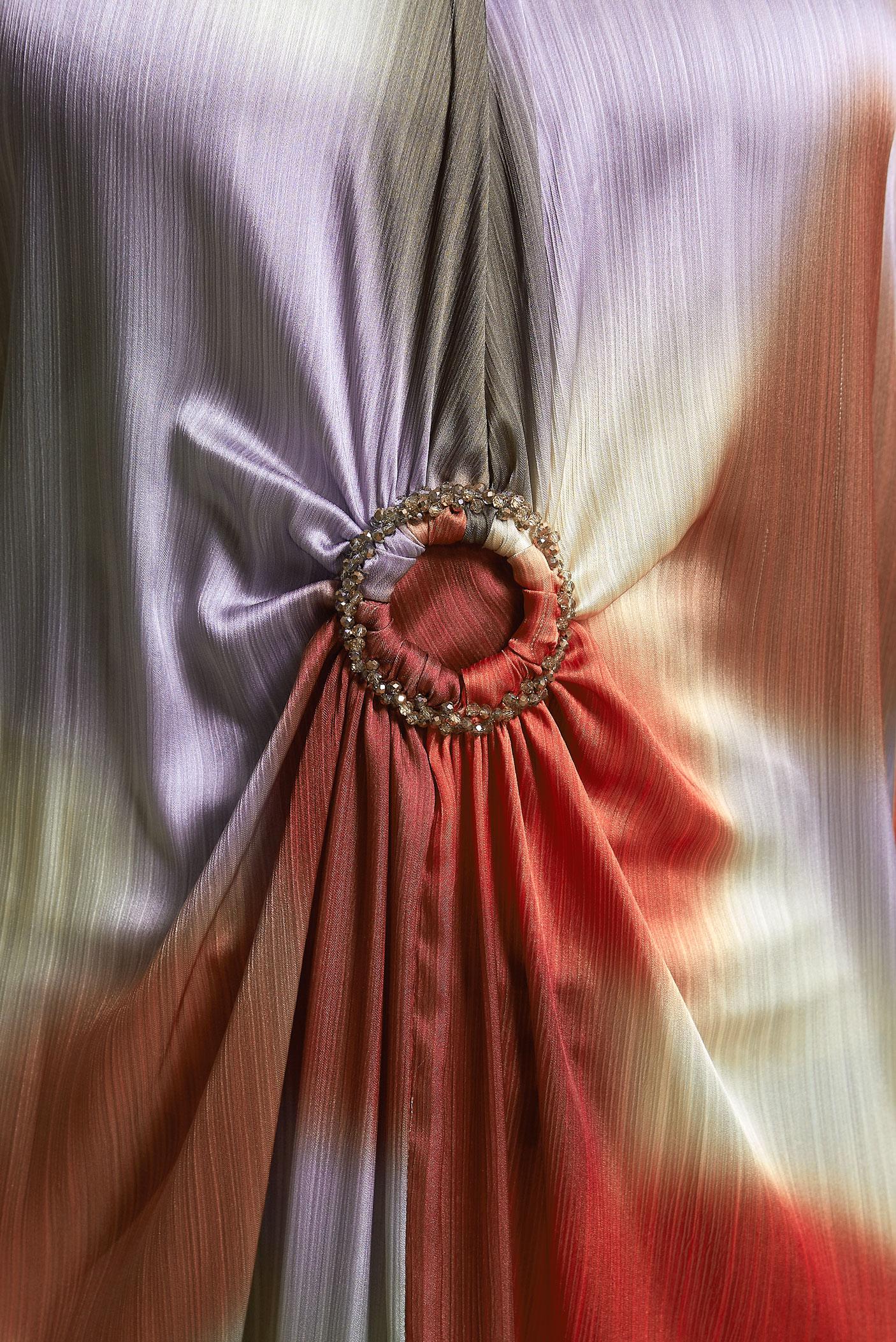 Hijab clothing CLARET RED BAT-WING YORYO SATIN DRESS 44511