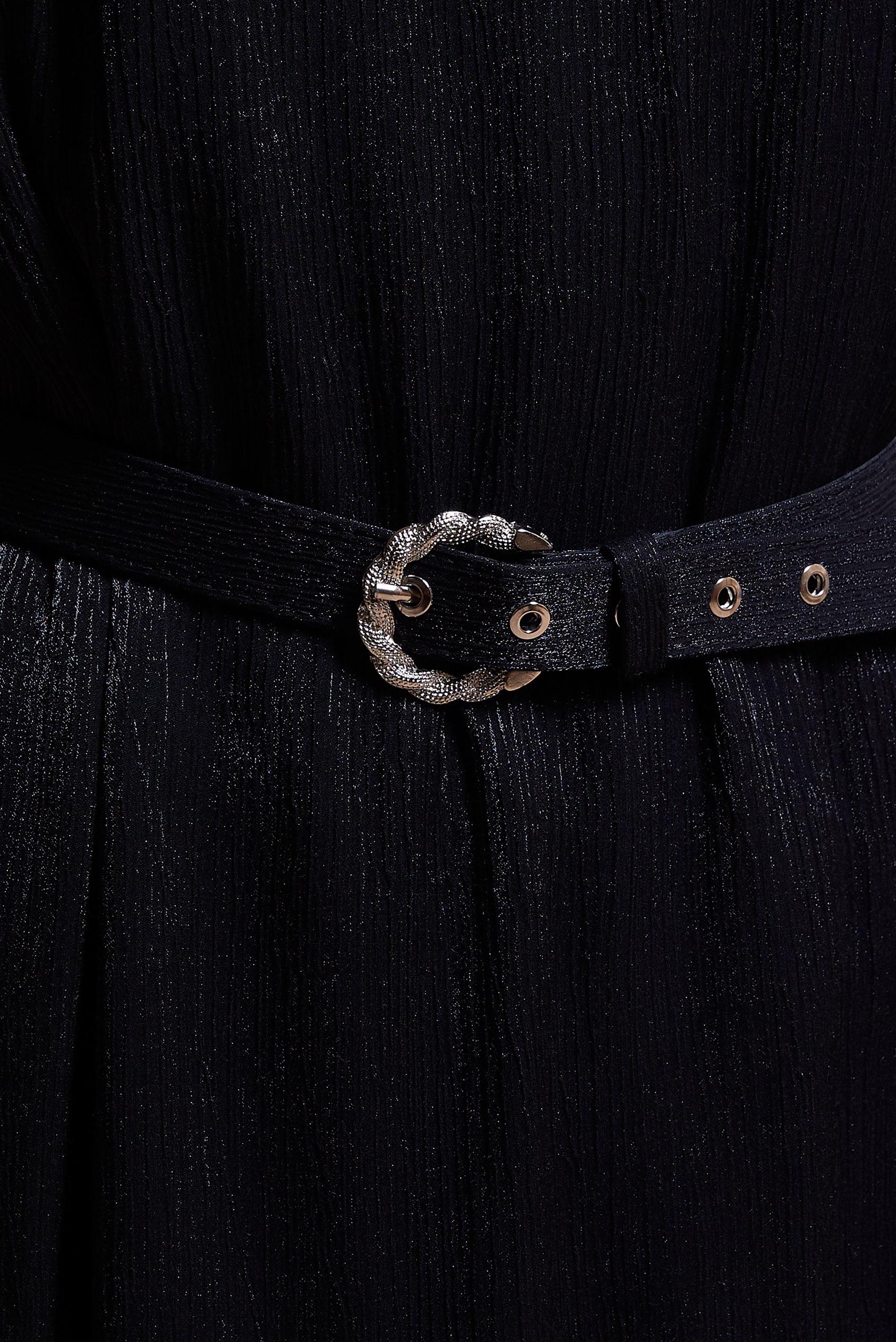 Tesettür giyim SİYAH KEMERLİ TESETTÜR ELBİSE 44576