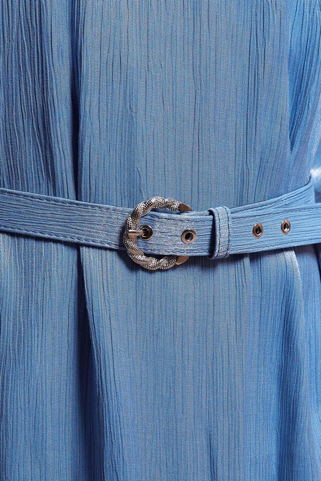 Tesettür giyim LACİVERT KEMERLİ TESETTÜR ELBİSE 44576