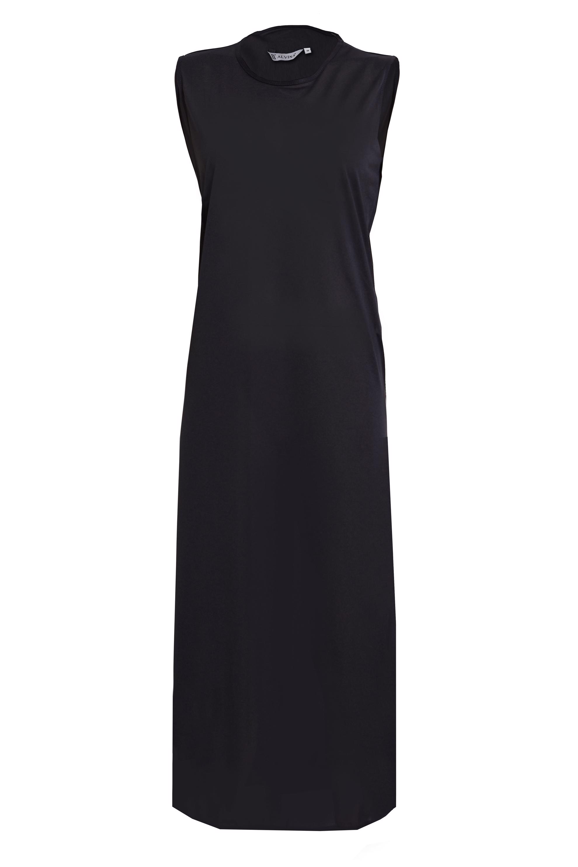 Hijab clothing BLACK SLEEVELESS DRESS LINE 44625