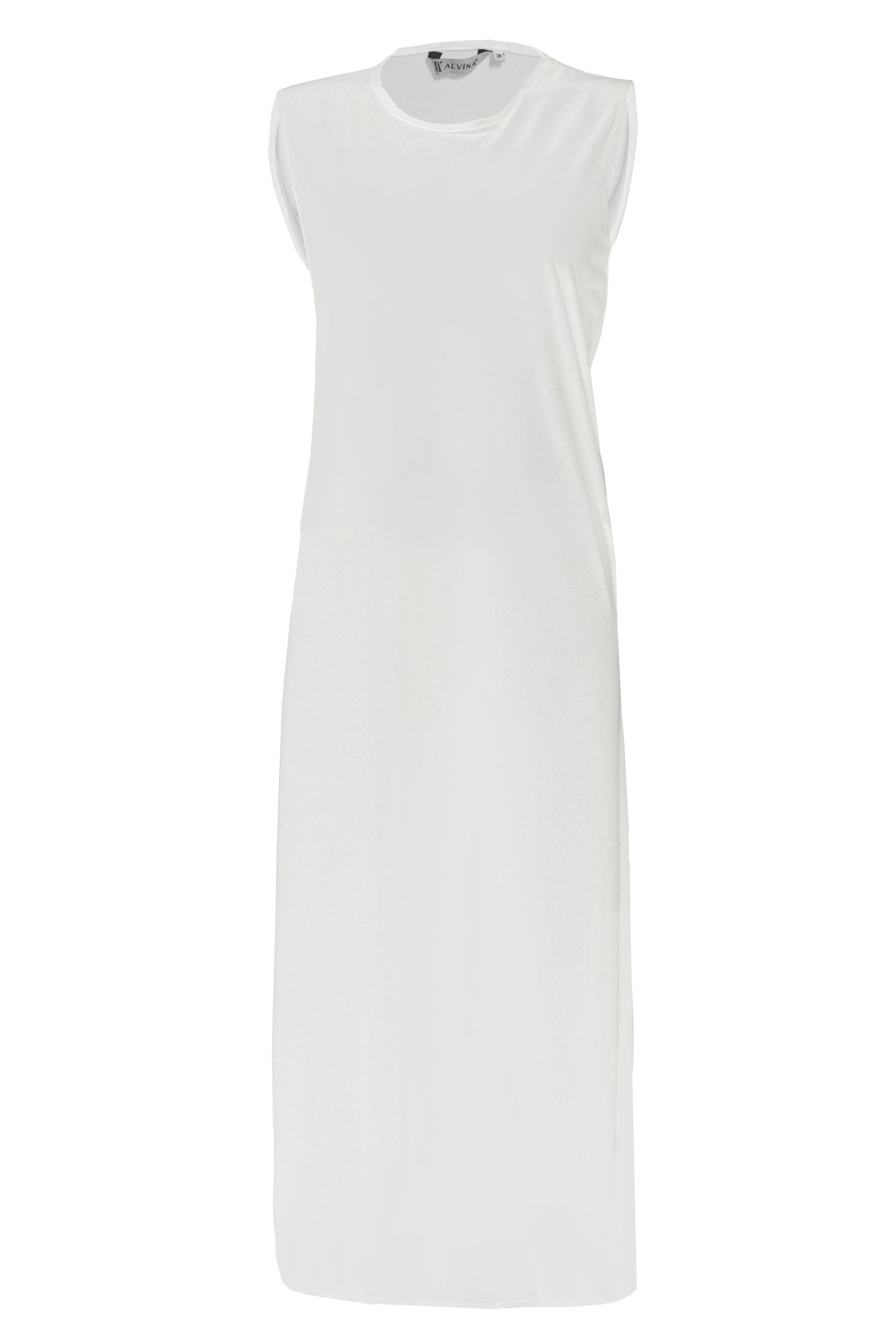 Tesettür giyim BEYAZ KOLSUZ ELBİSE ASTARI 44625