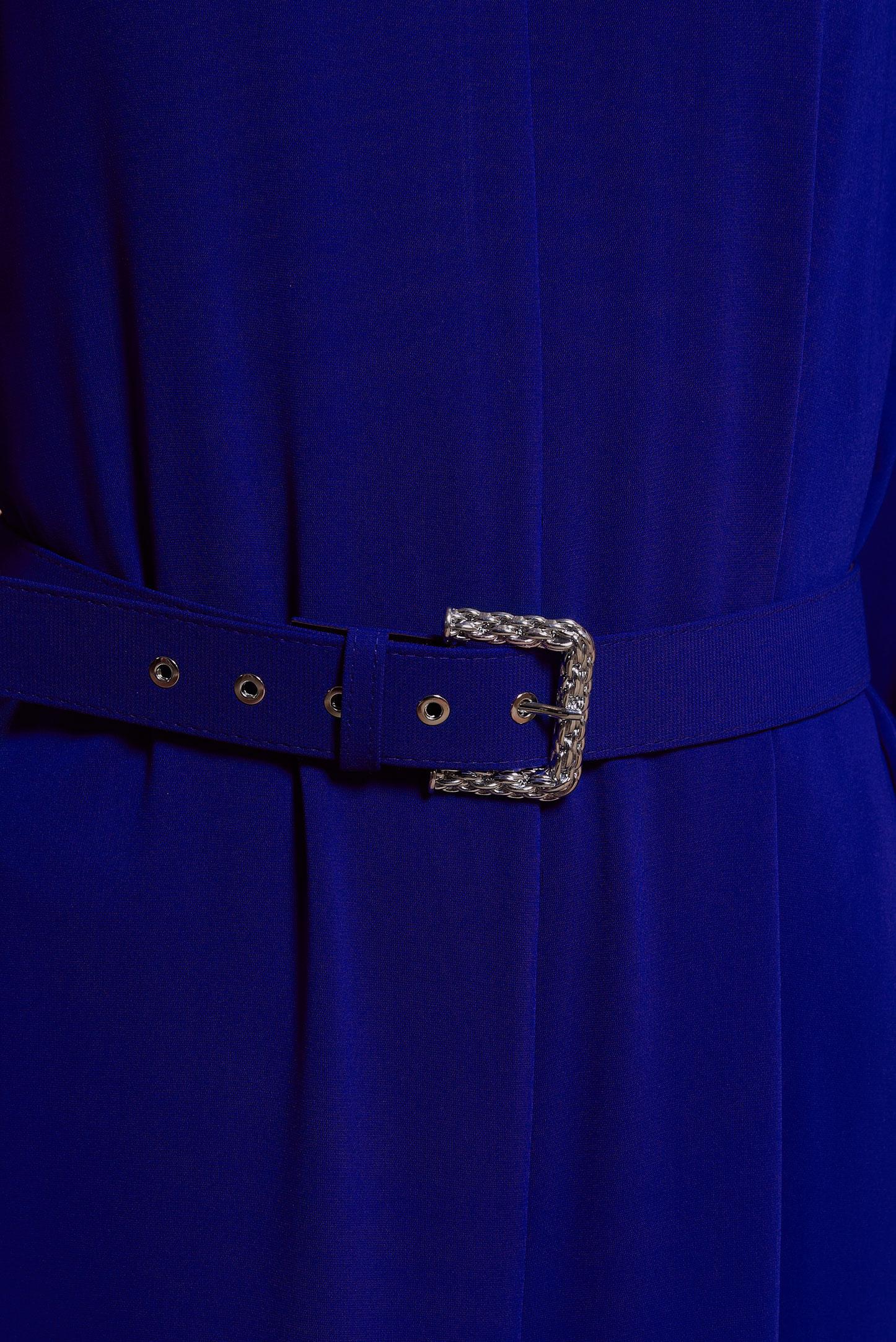 Tesettür giyim LACİVERT KEMERLİ GENİŞ PAÇA TULUM 44651