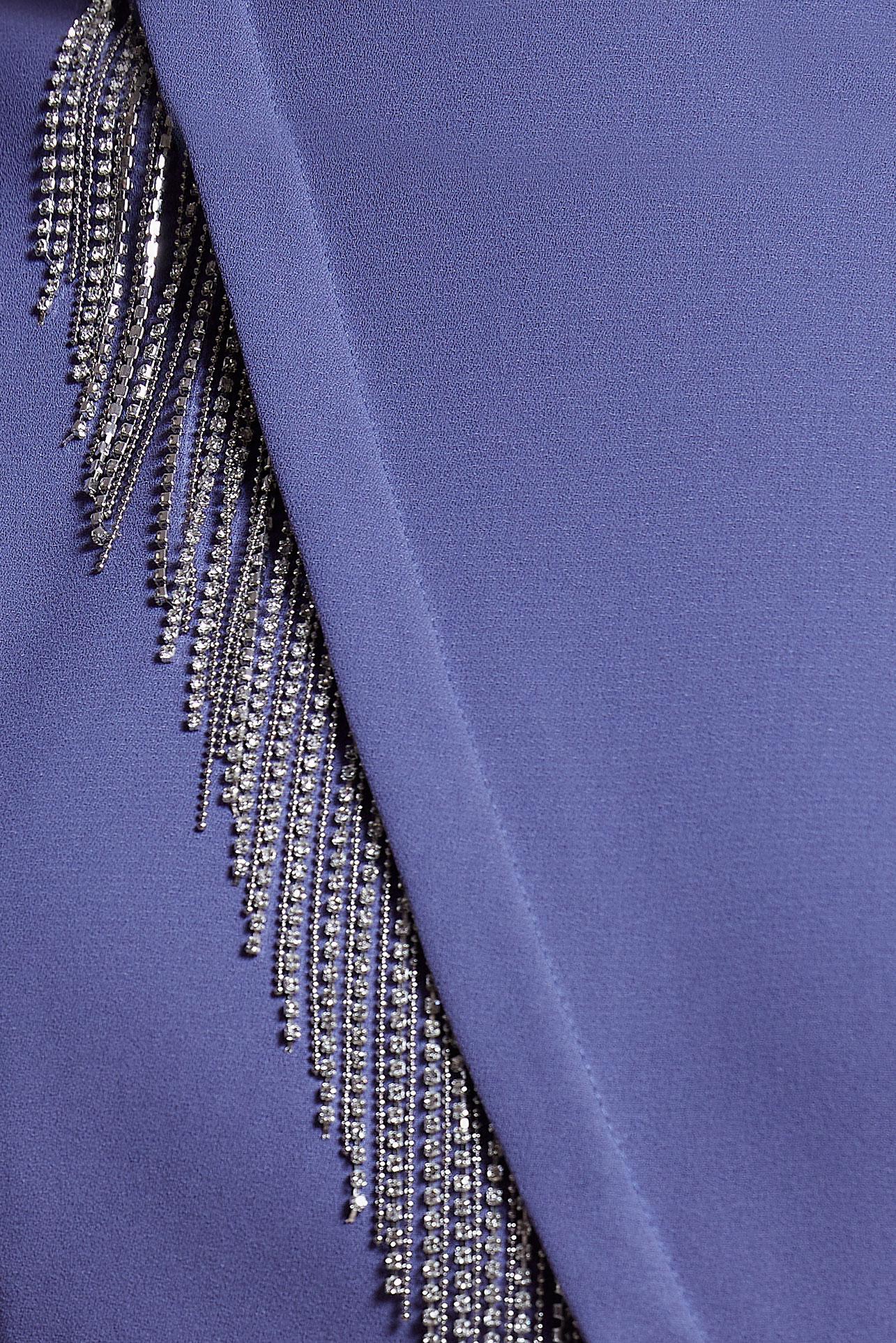 Tesettür giyim MÜRDÜM TAŞ DETAYLI KREP TESETTÜR ELBİSE 44652