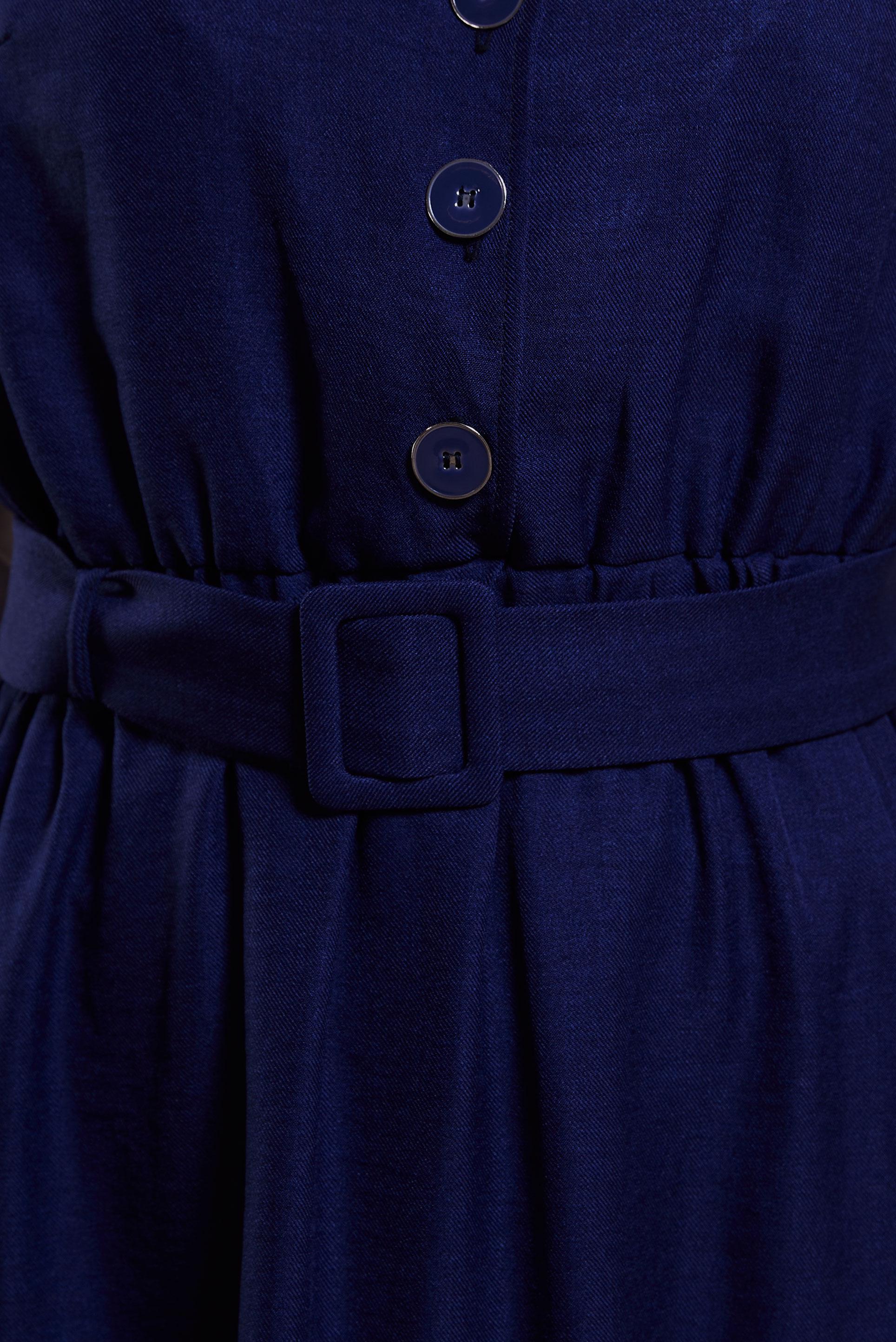 Tesettür giyim LACİVERT KEMERLİ JİLE ELBİSE 44668