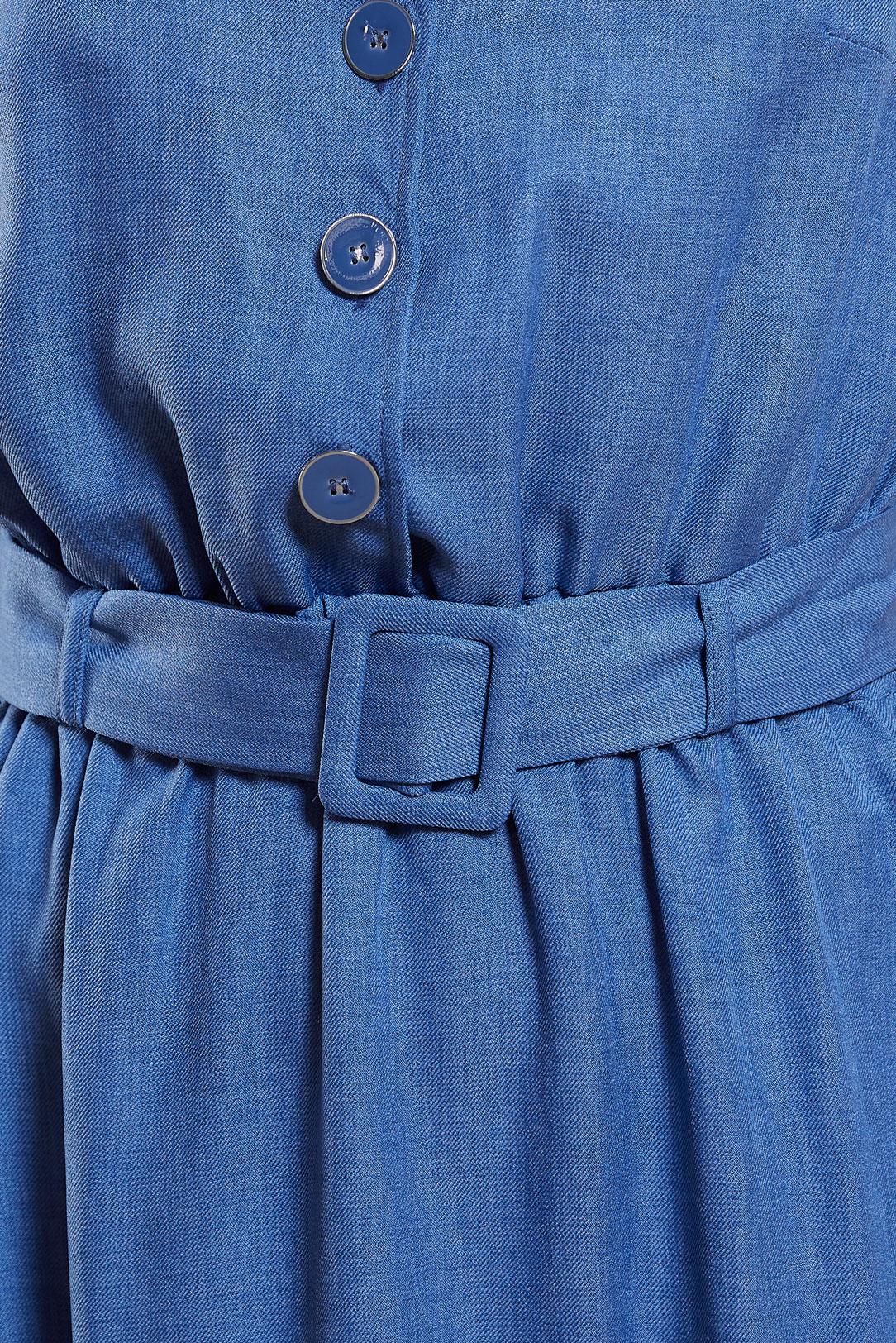 Tesettür giyim LACİVERT KEMERLİ JİLE ELBİSE 44668