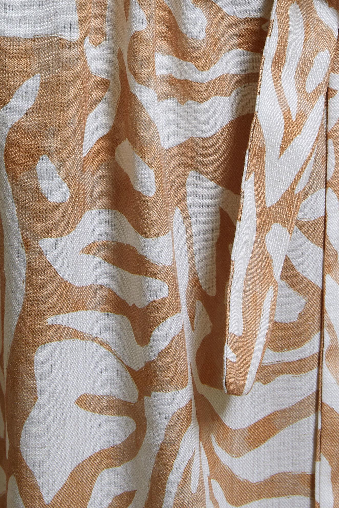 Tesettür giyim TURUNCU KUŞAKLI TESETTÜR ELBİSE 44669