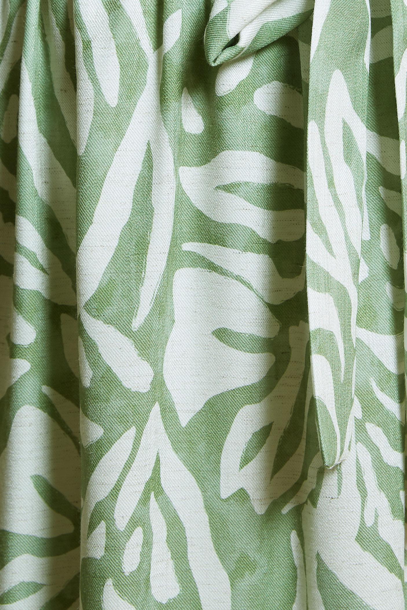 Tesettür giyim YEŞİL KUŞAKLI TESETTÜR ELBİSE 44669