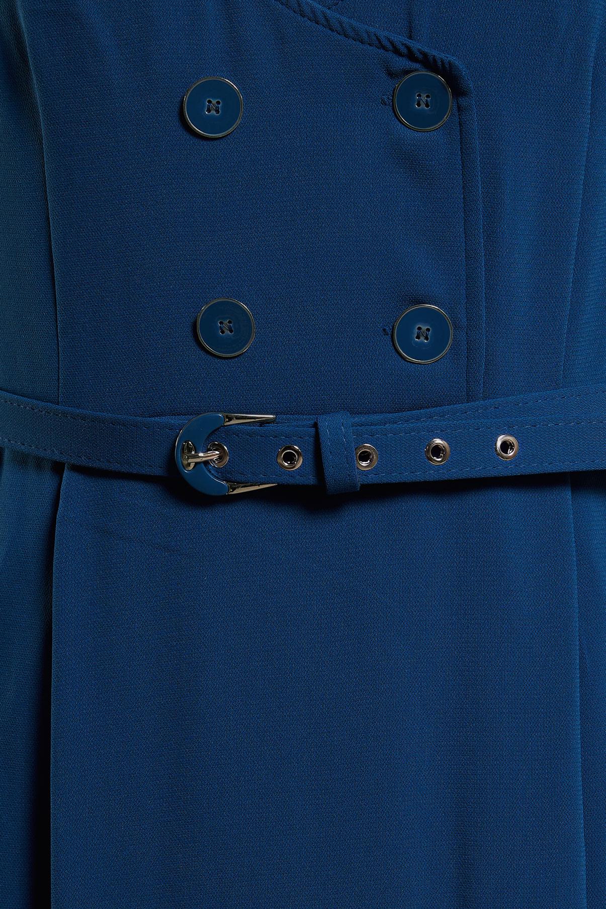 Tesettür giyim LACİVERT KEMERLİ JİLE ELBİSE 44692